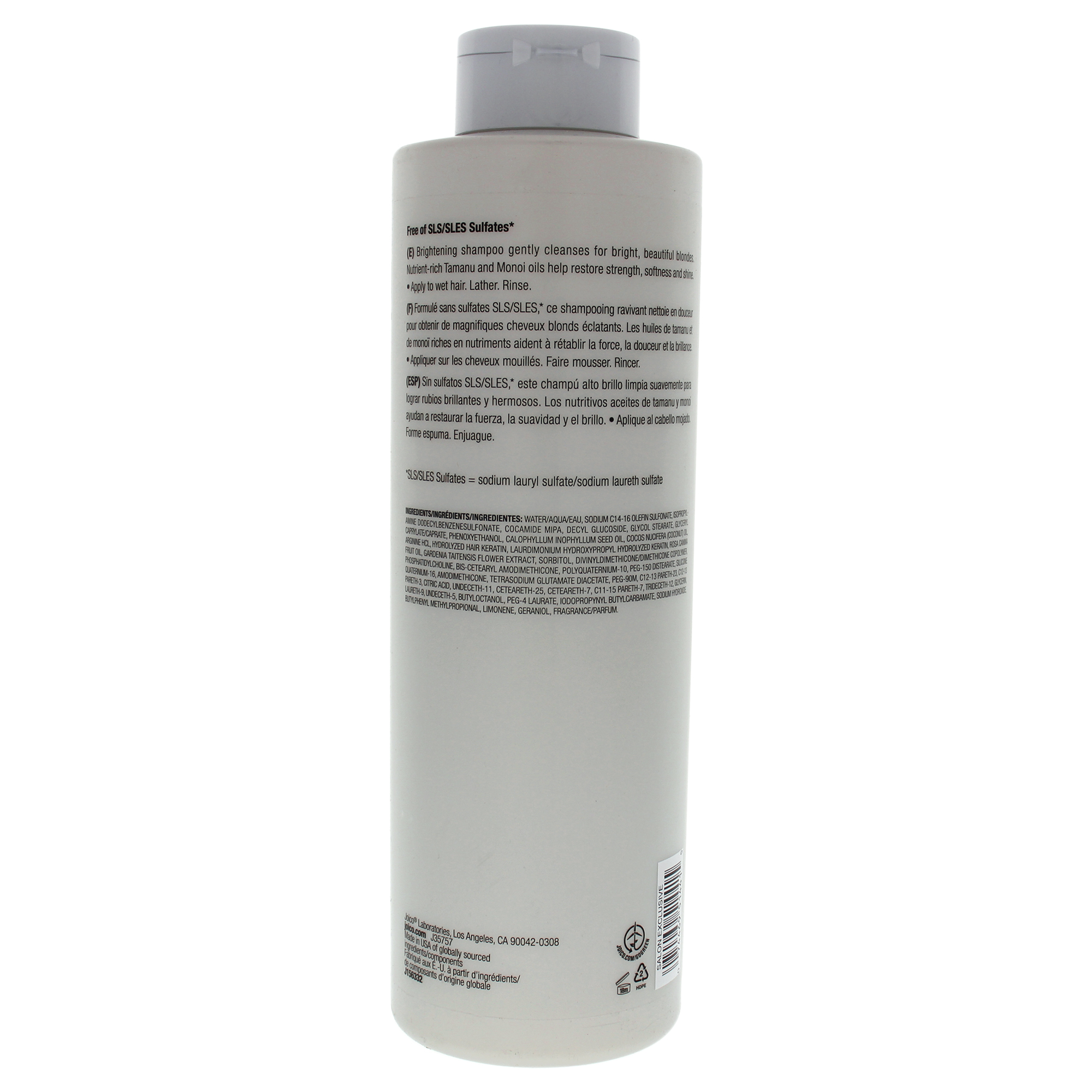 Foto 4 pulgar | Champú Joico Blonde Life Brightening 1000 Ml - Venta Internacional.
