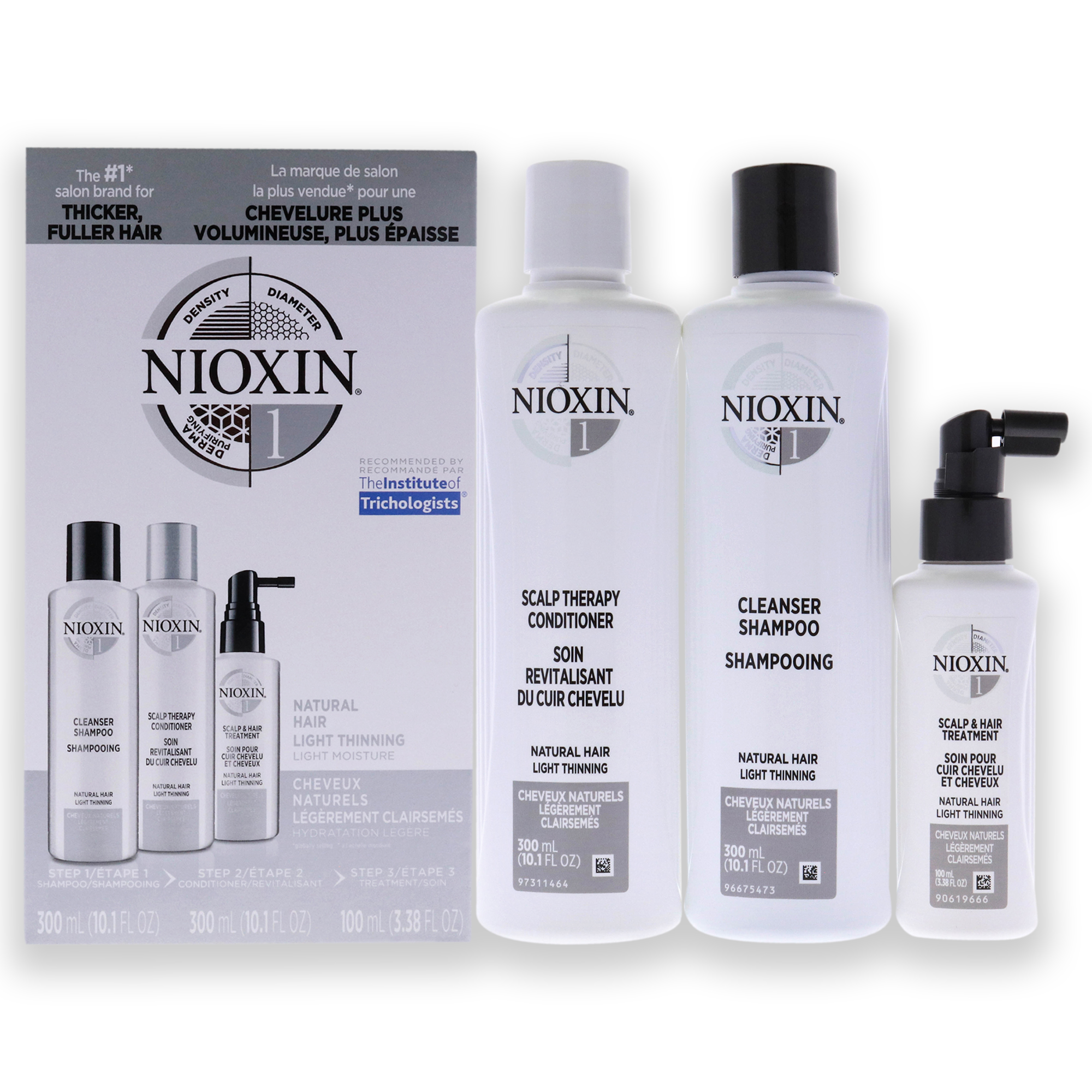 Foto 1 | Kit De Champú Nioxin System 1, Limpiador, 300 Ml, 3 Unidades - Venta Internacional.