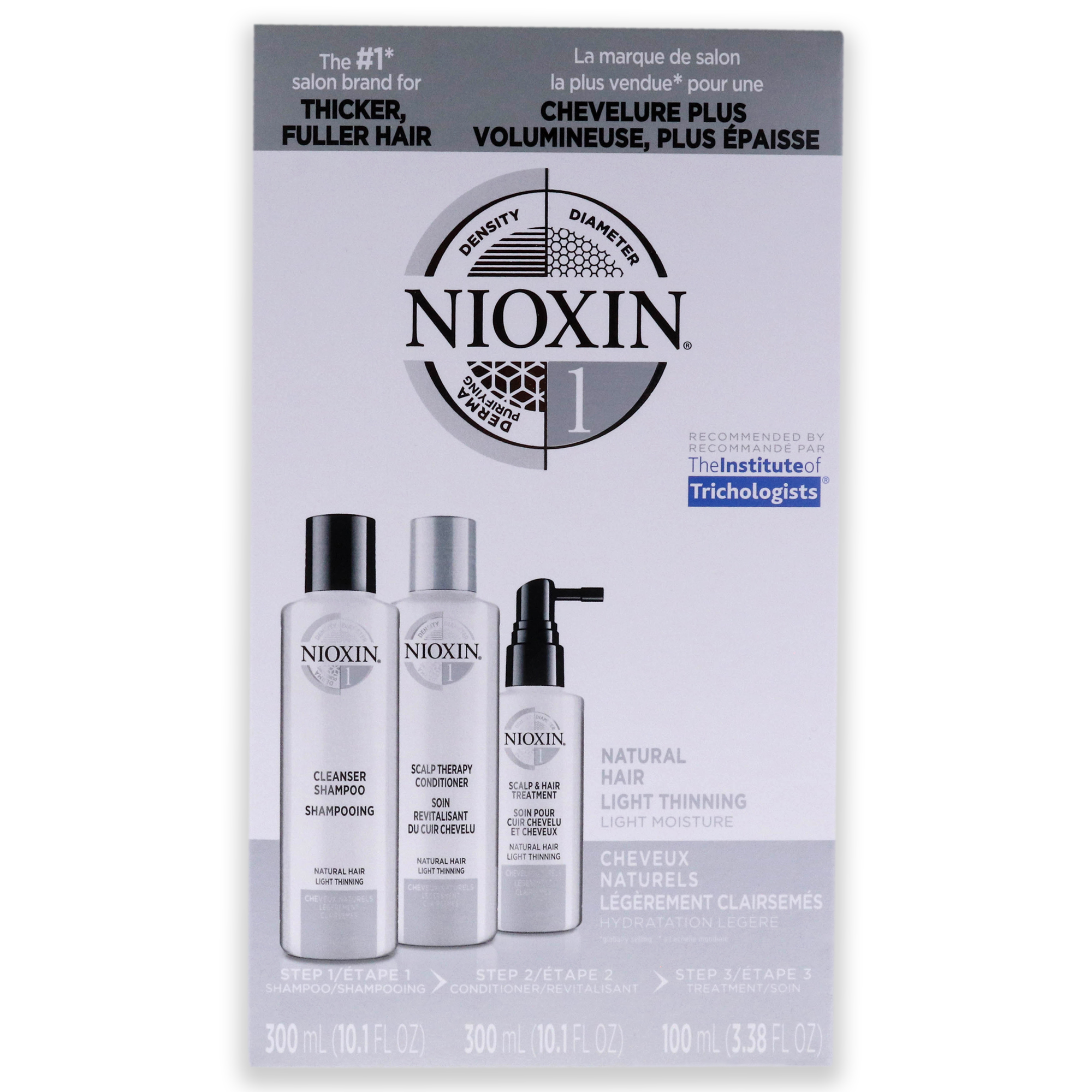 Foto 4 | Kit De Champú Nioxin System 1, Limpiador, 300 Ml, 3 Unidades - Venta Internacional.