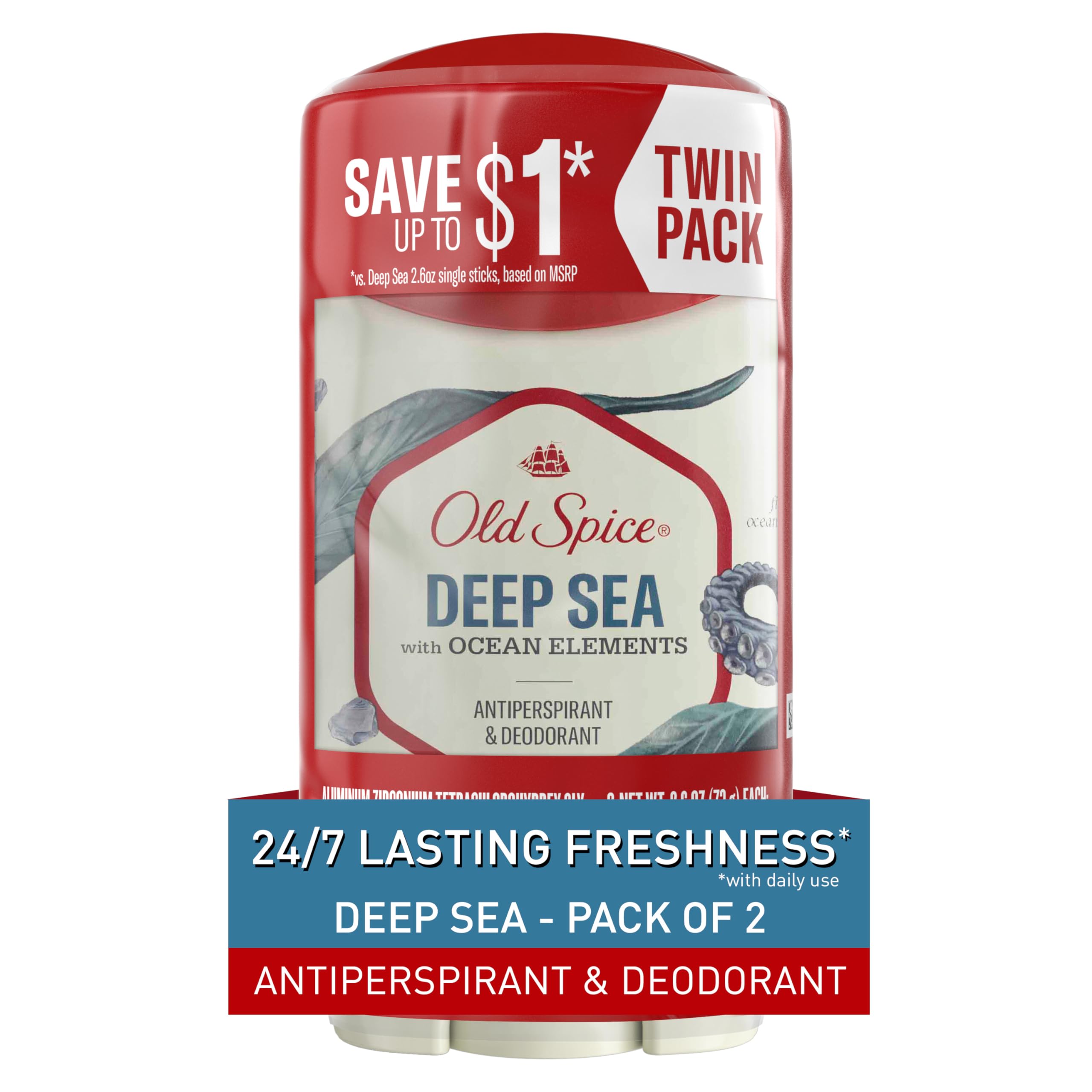 Foto 2 pulgar | Desodorante Antitranspirante Old Spice 24/7 Sweat Odor Protect - Venta Internacional.