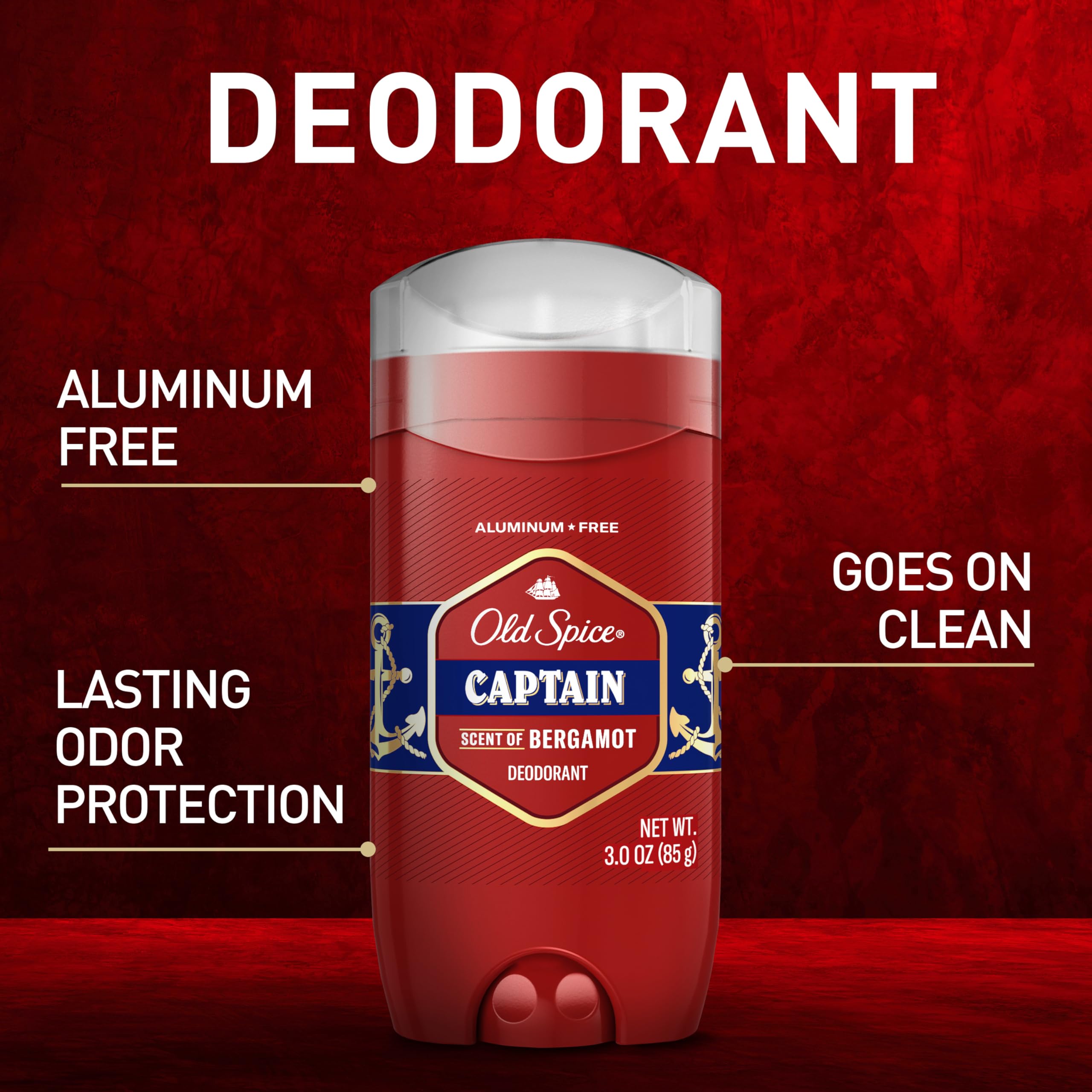 Foto 3 pulgar | Desodorante Old Spice Captain Para Hombre Sin Aluminio, 90 Ml, 2 Unidades - Venta Internacional.