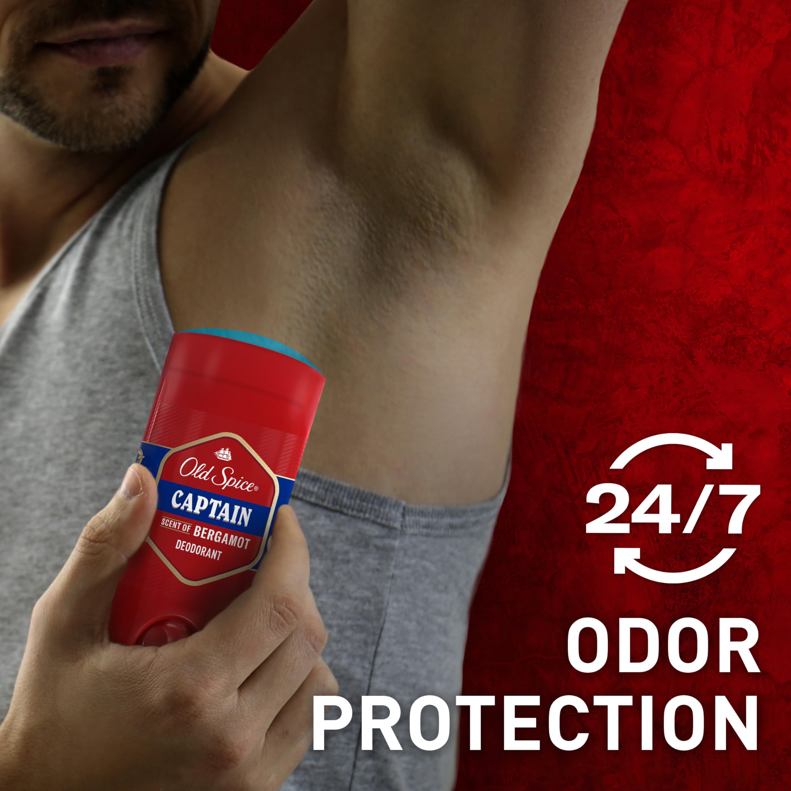 Foto 4 pulgar | Desodorante Old Spice Captain Para Hombre Sin Aluminio, 90 Ml, 2 Unidades - Venta Internacional.