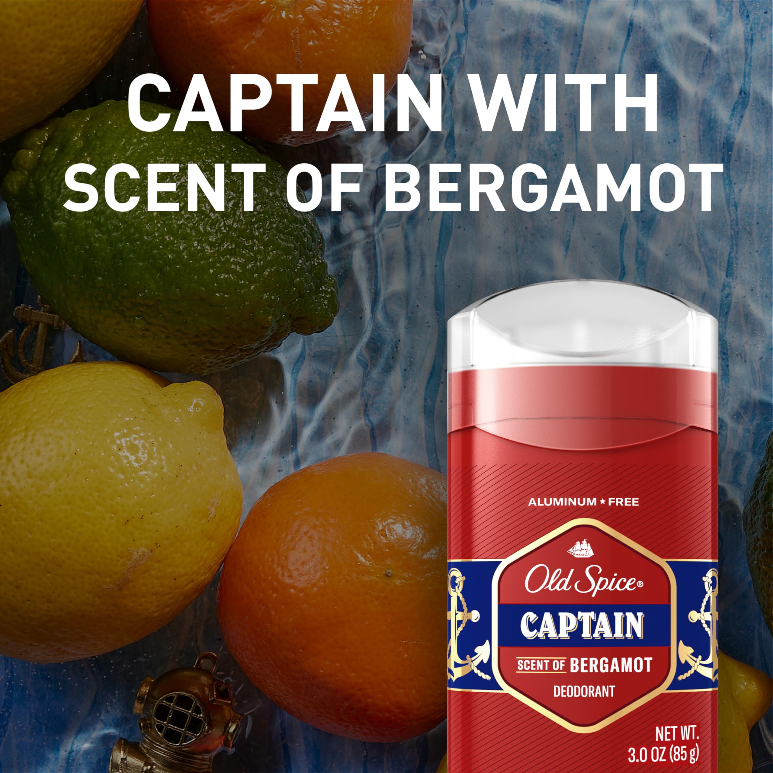 Foto 6 pulgar | Desodorante Old Spice Captain Para Hombre Sin Aluminio, 90 Ml, 2 Unidades - Venta Internacional.