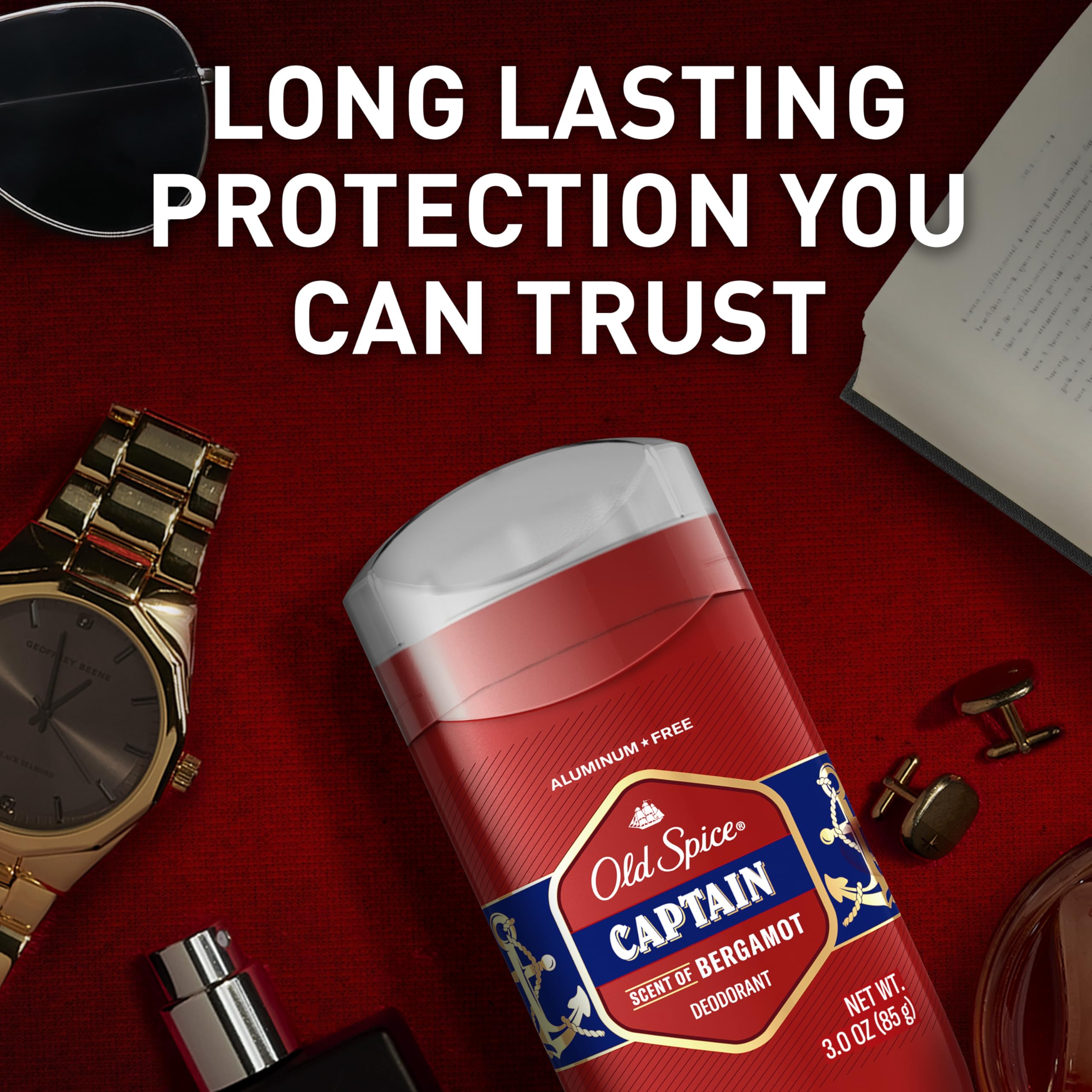 Foto 7 pulgar | Desodorante Old Spice Captain Para Hombre Sin Aluminio, 90 Ml, 2 Unidades - Venta Internacional.
