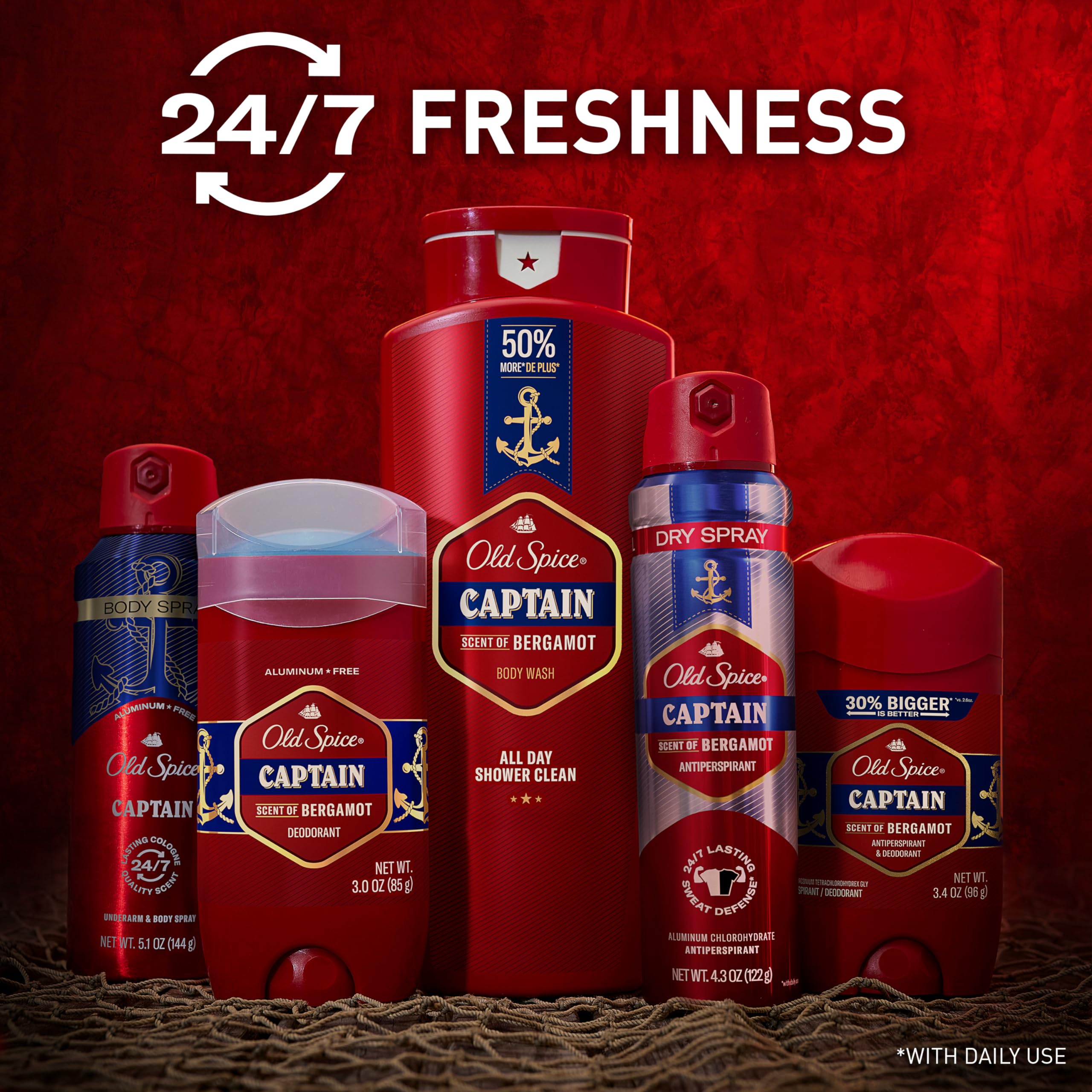 Foto 8 pulgar | Desodorante Old Spice Captain Para Hombre Sin Aluminio, 90 Ml, 2 Unidades - Venta Internacional.