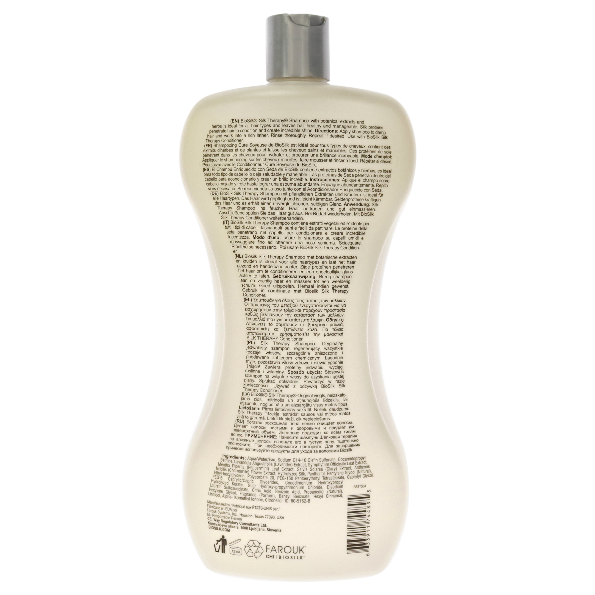 Foto 2 | Champú Biosilk Silk Therapy 1000ml - Venta Internacional.