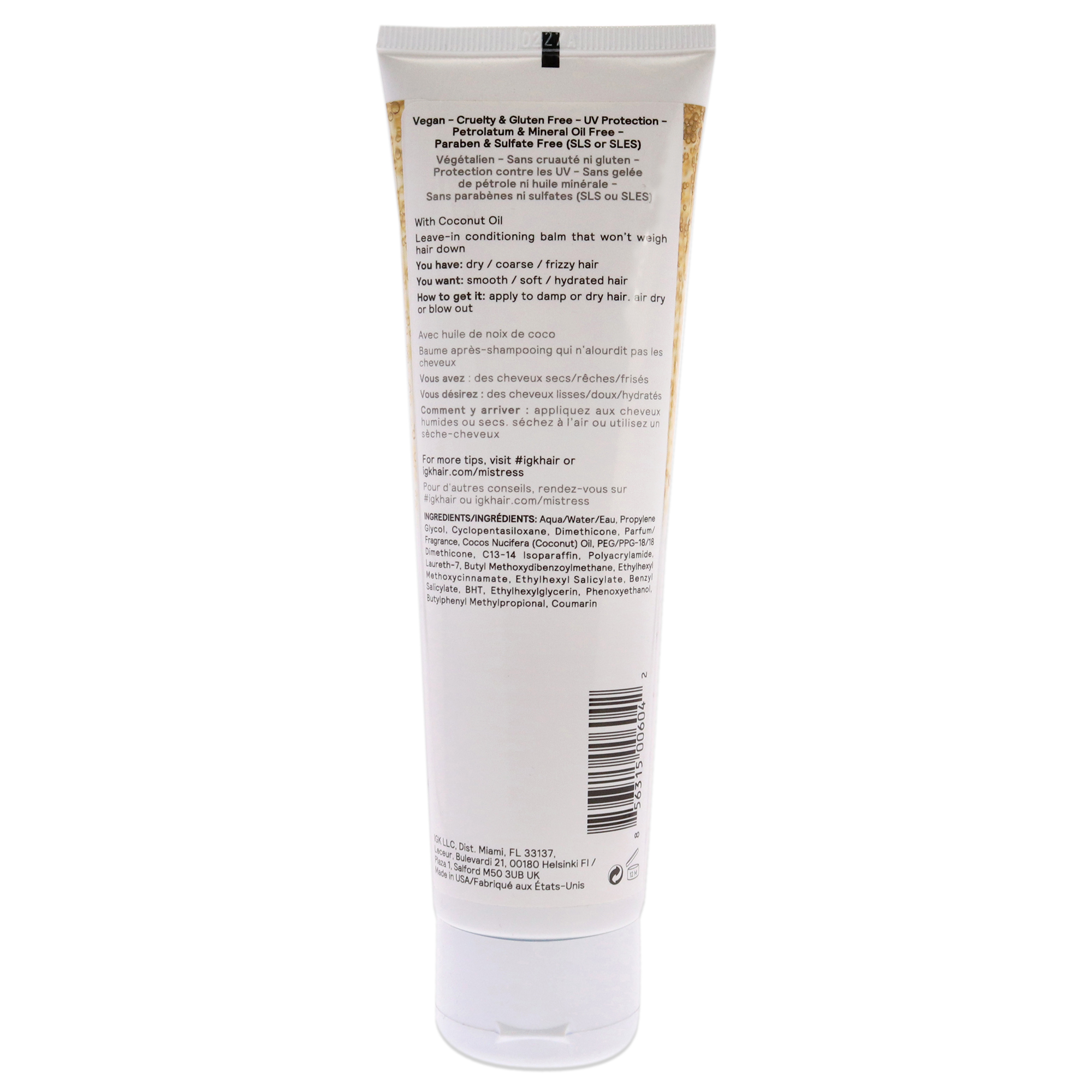 Foto 4 pulgar | Bálsamo Acondicionador Sin Enjuague Igk Mistress Hydrating 150 Ml - Venta Internacional.