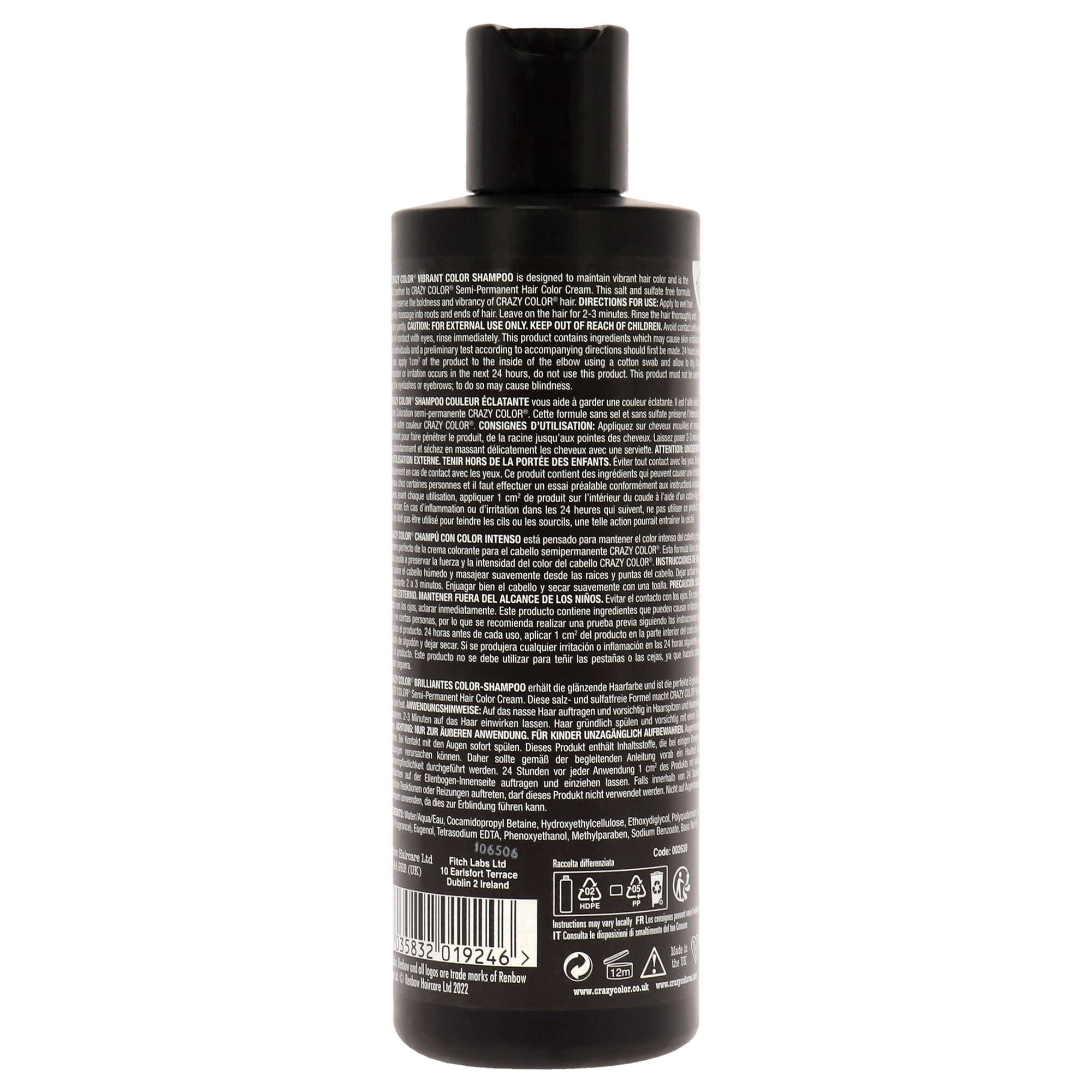 Foto 2 pulgar | Champú Crazy Color Vibrant Color Para Unisex, 250 Ml - Venta Internacional.
