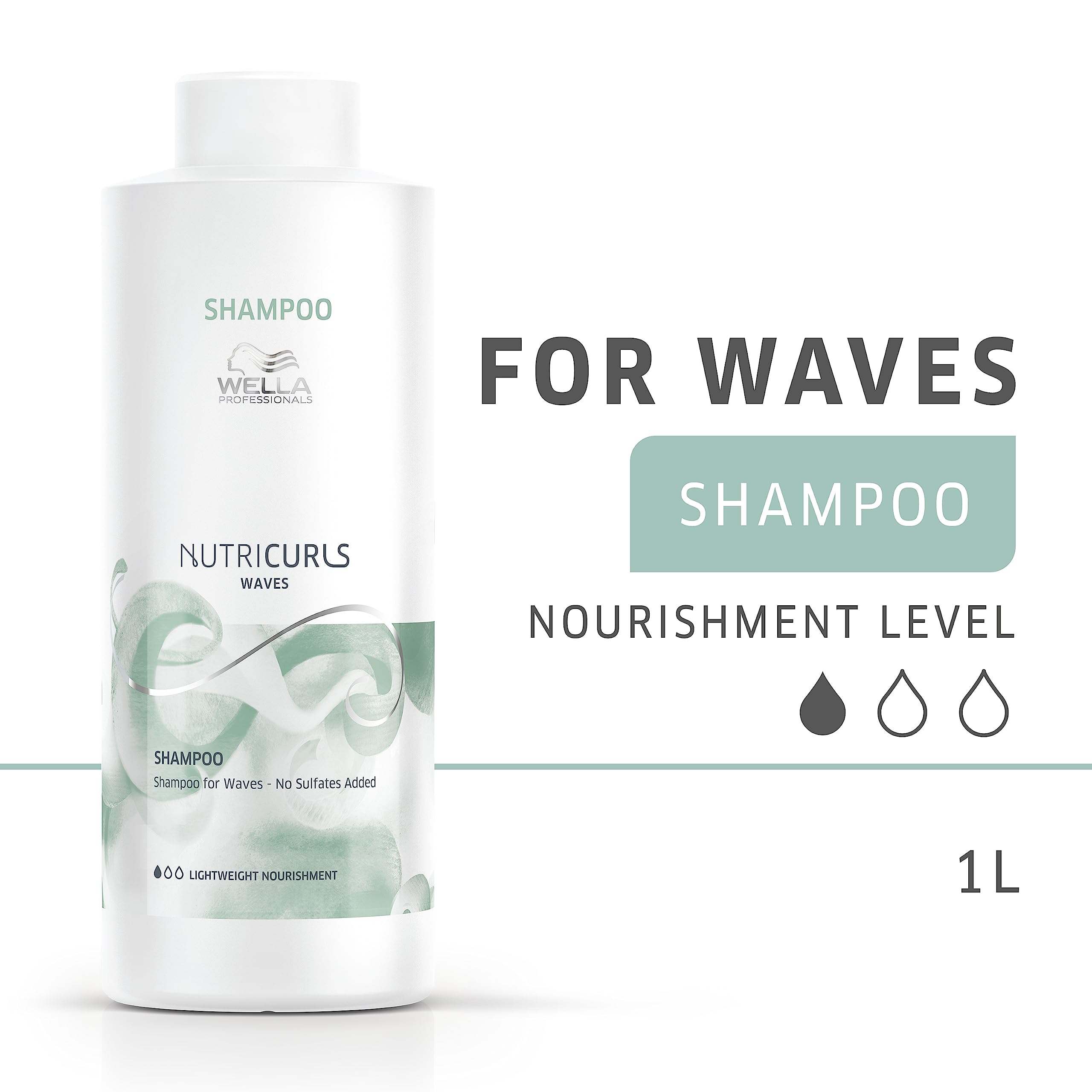 Foto 3 pulgar | Champú Wella Professionals Nutricurls For Waves 1l - Venta Internacional.