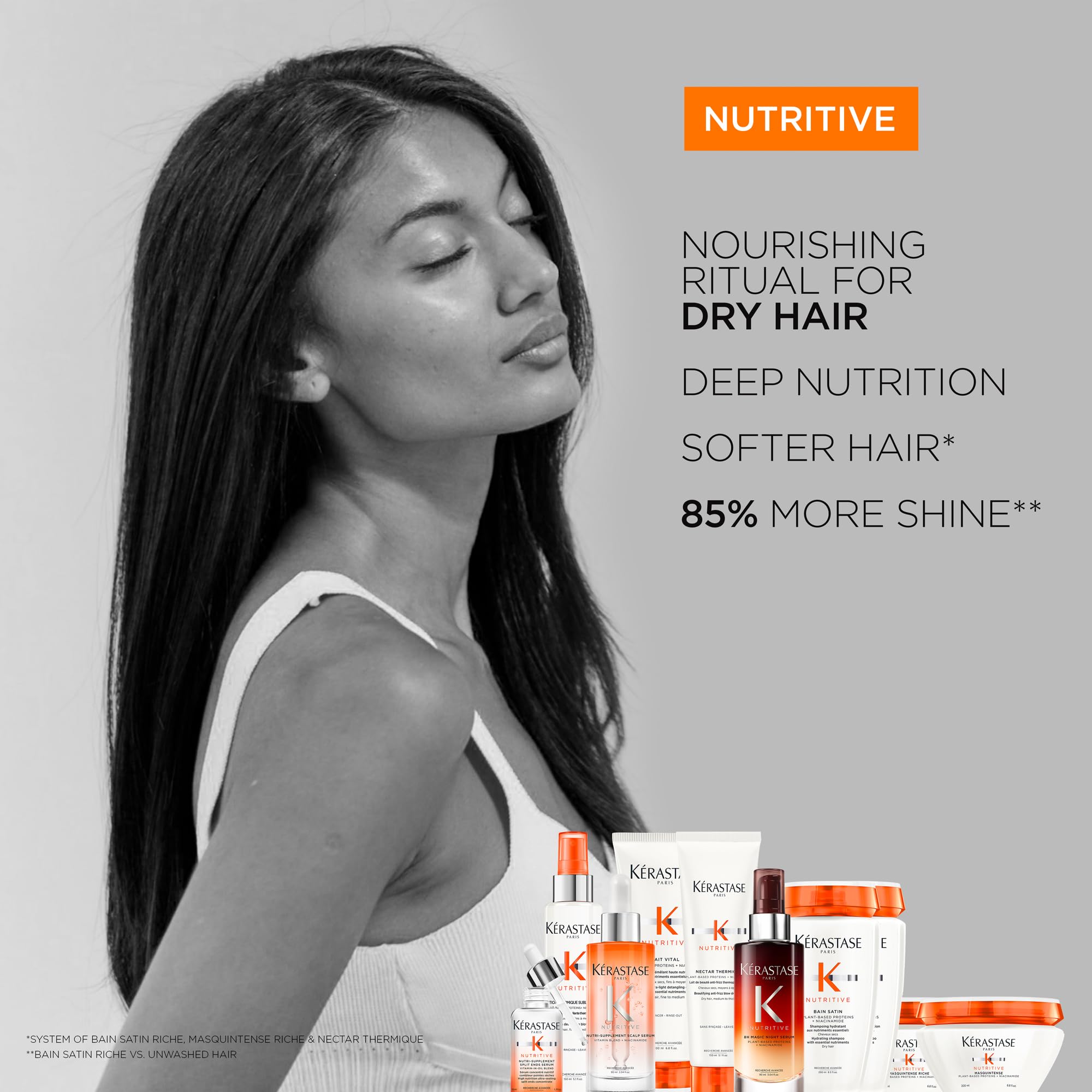 Foto 8 pulgar | Champú Kerastase Nutritive Bain Satin Para Cabello Fino A Mediano - Venta Internacional.