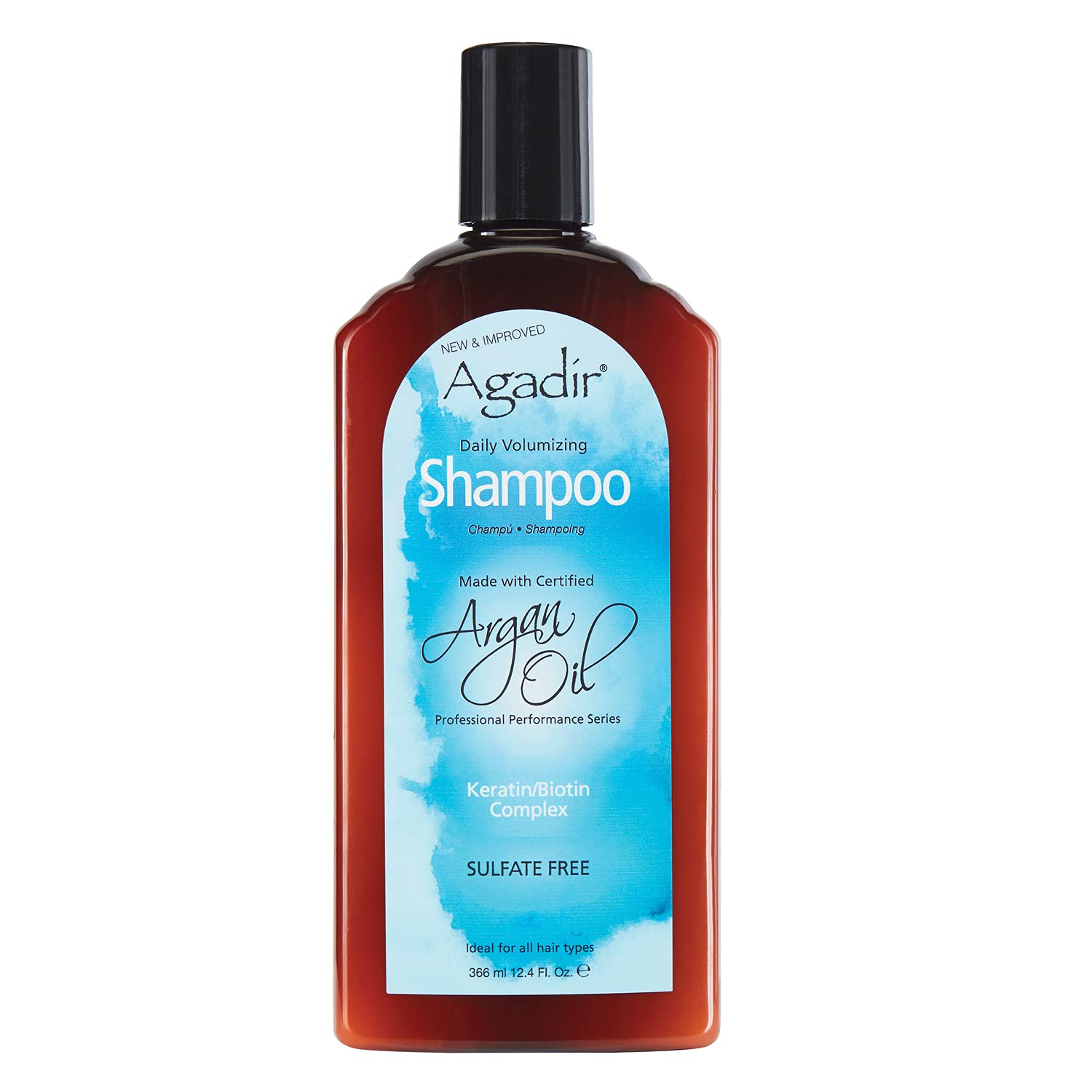 Champú Agadir Daily Voluminizing 370 Ml Con Aceite De Argán Y Panteón - Venta Internacional.