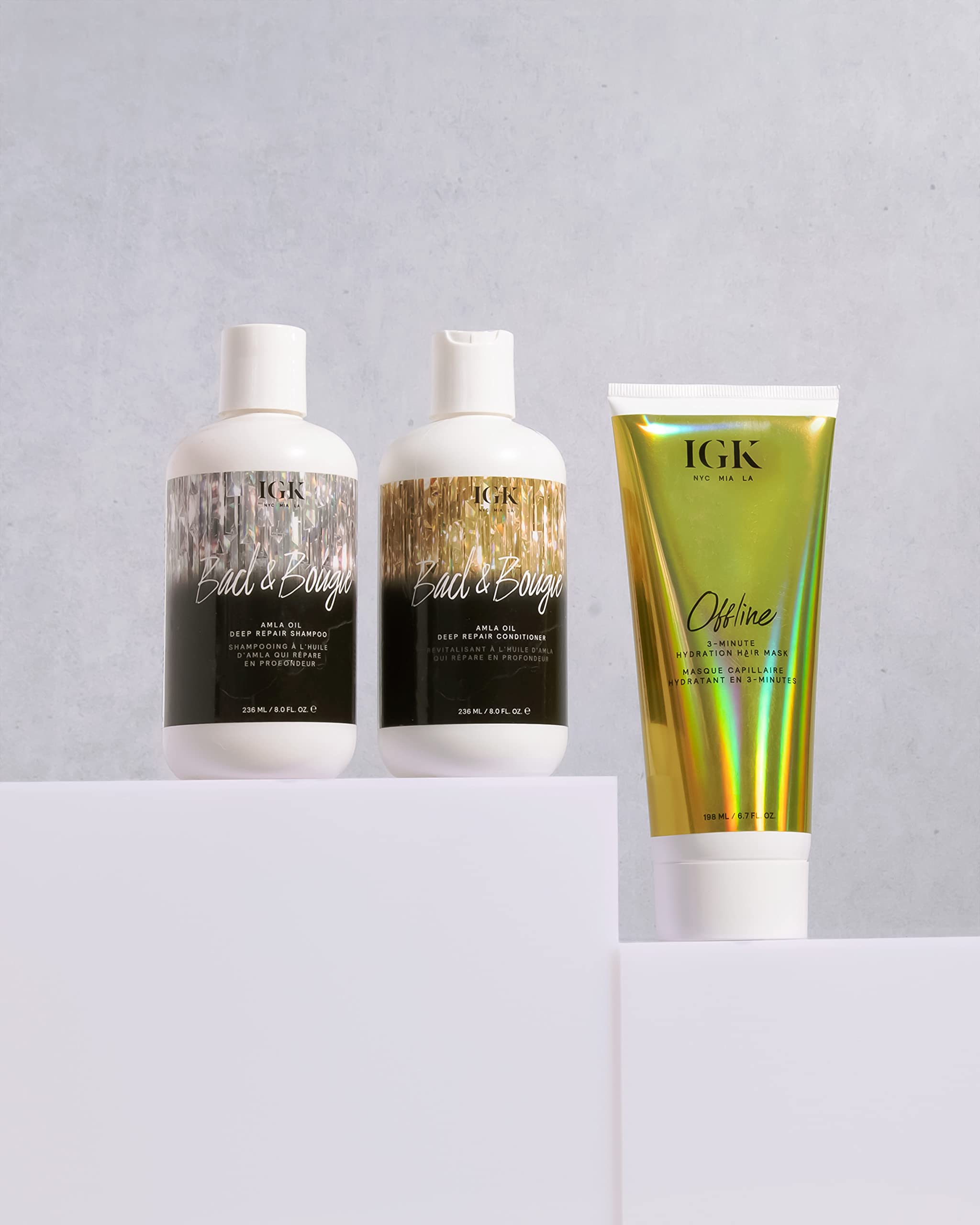 Foto 5 pulgar | Champú Igk Bad & Bougie Amla Oil Deep Repair 240 Ml, Vegano - Venta Internacional.