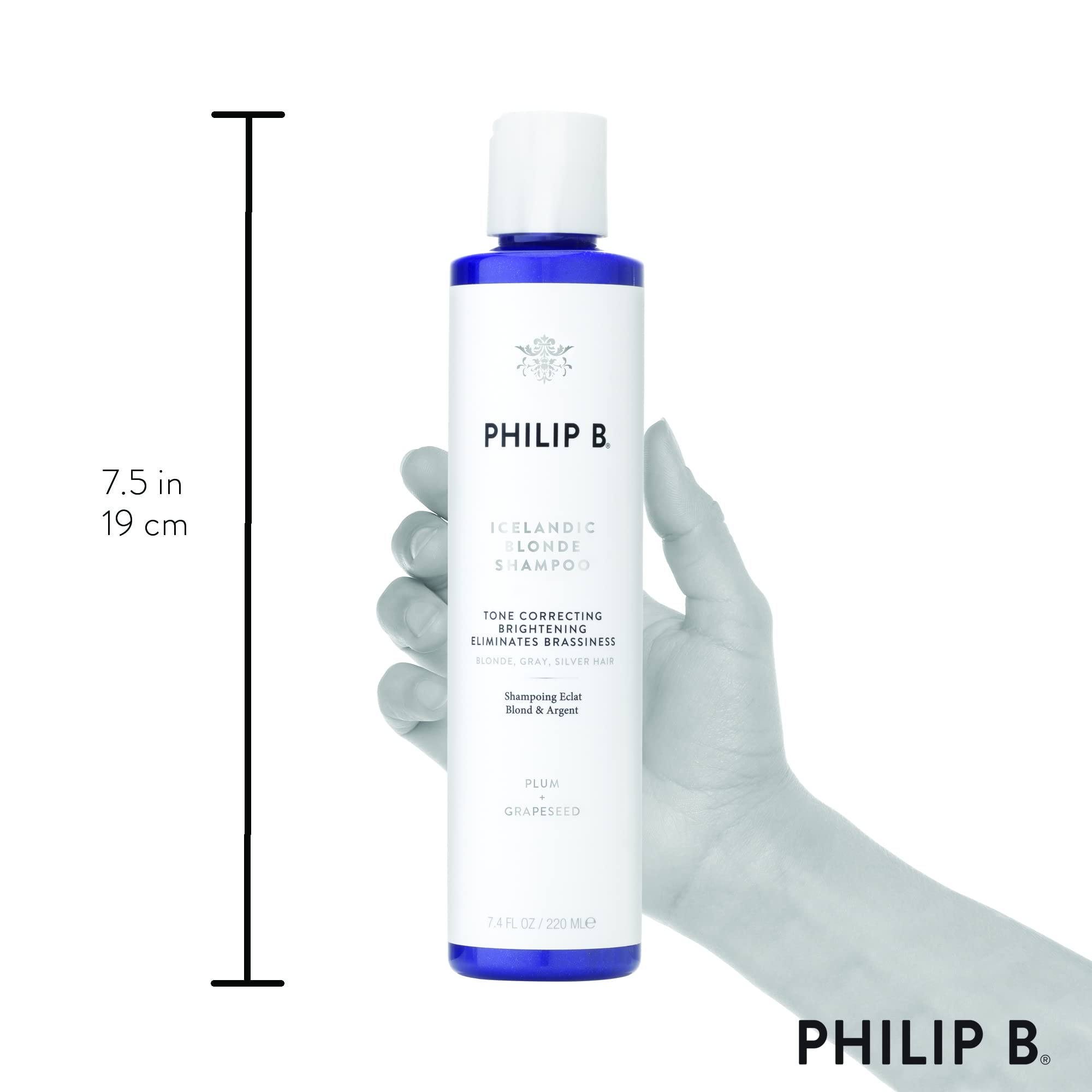 Foto 7 pulgar | El Champú Philip B Icelandic Blonde 220 Ml Proporciona Un Cabello Brillante - Venta Internacional.