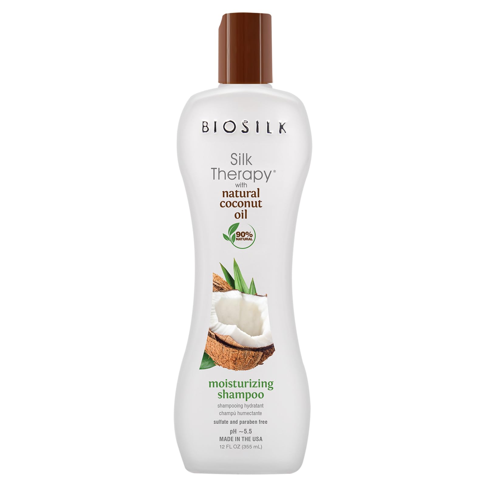 Champú Biosilk Silk Therapy Con Aceite De Coco Orgánico 355 Ml - Venta Internacional.