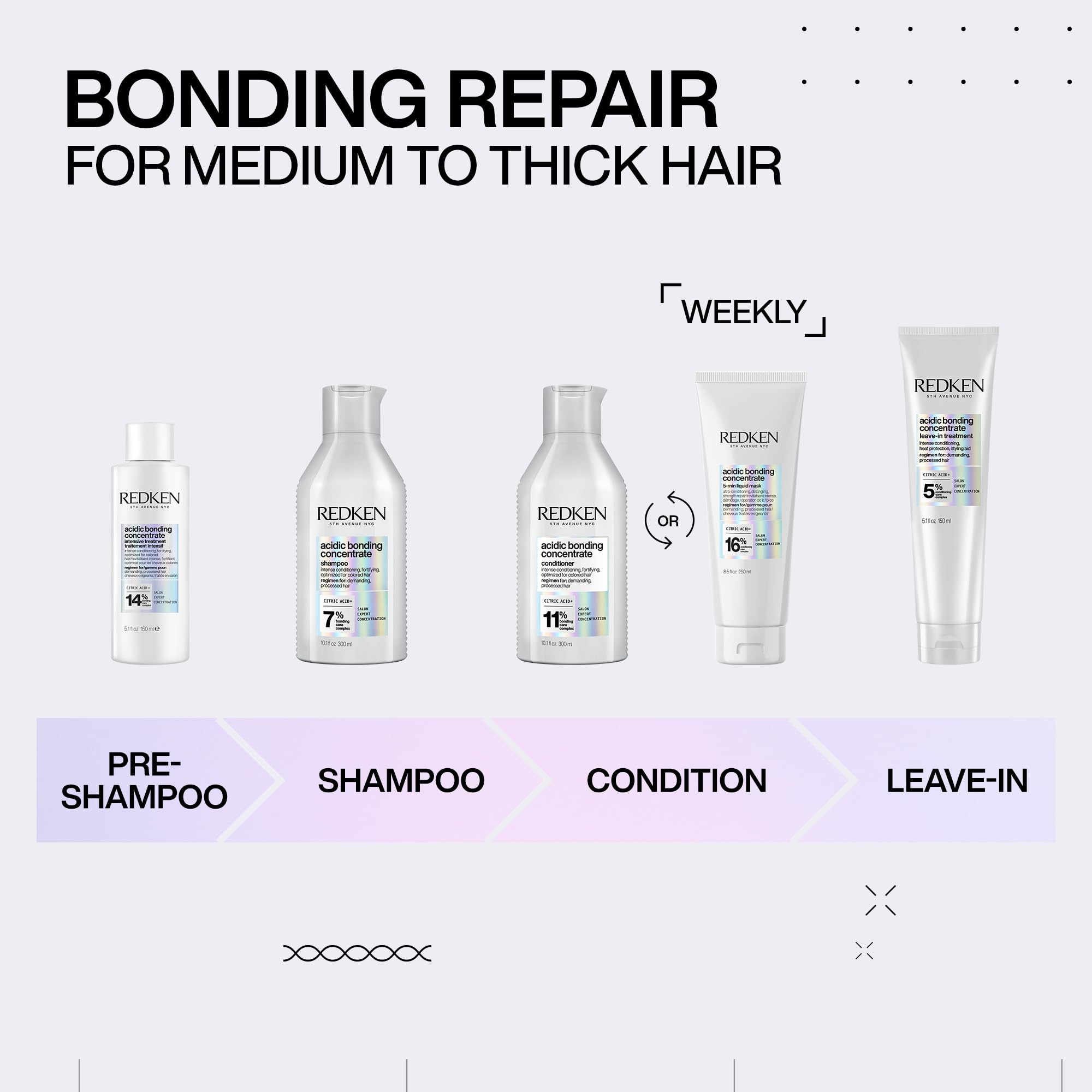 Foto 8 pulgar | Champú Redken Bonding Para Reparar El Cabello Dañado, 1000 Ml - Venta Internacional.