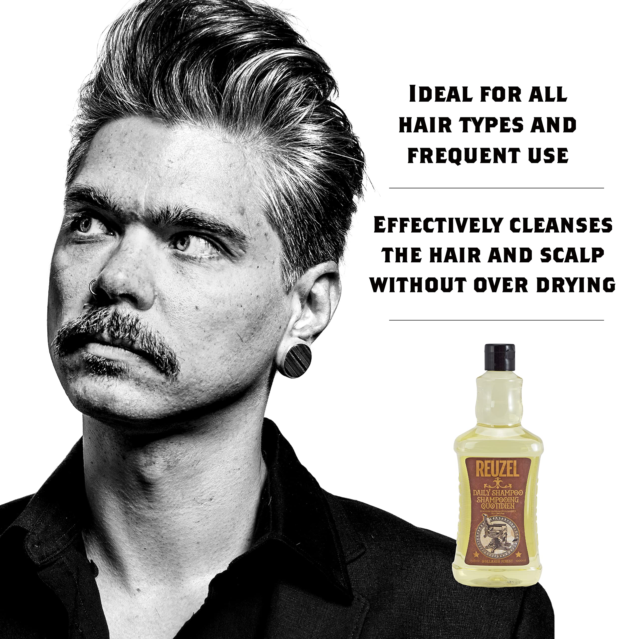 Foto 3 pulgar | Champú Reuzel Para Limpieza Diaria Del Cabello Y Cuero Cabelludo, 1 Litro - Venta Internacional.