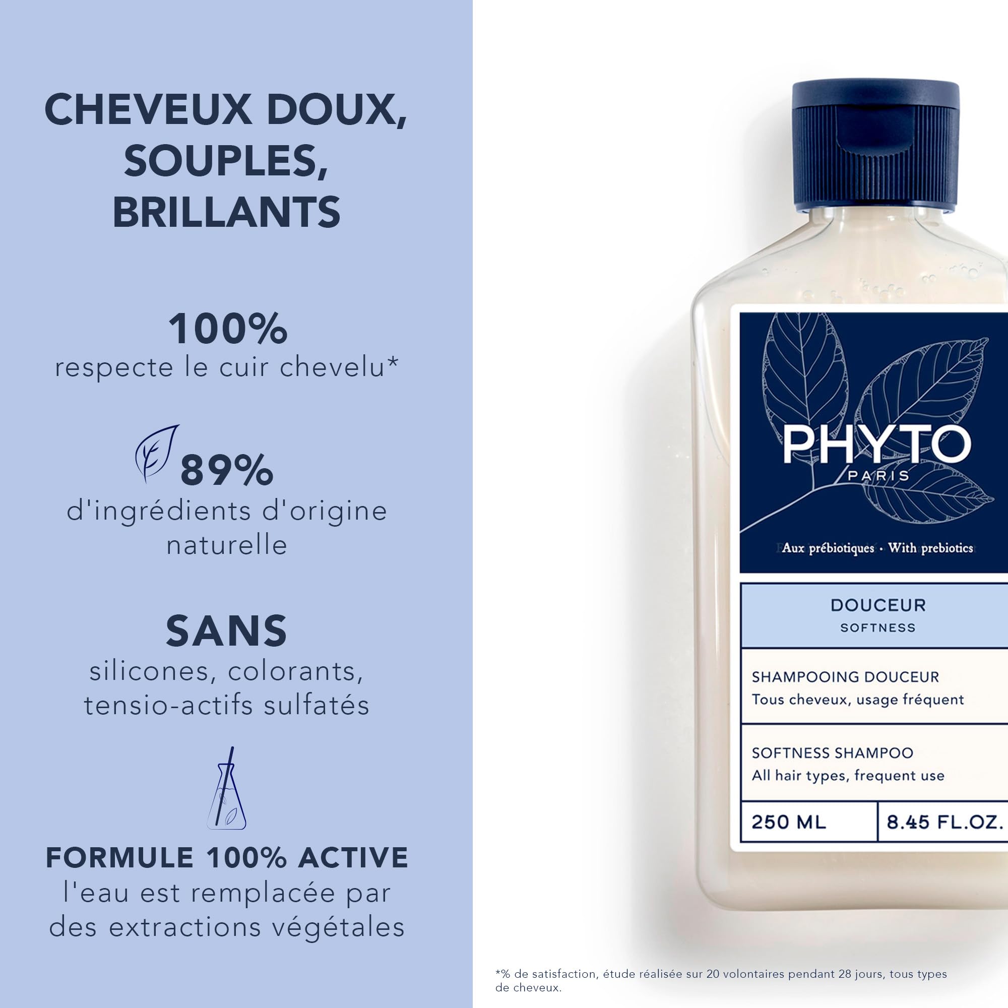 Foto 3 pulgar | Champú Phyto Paris Softness 100% Respeta El Cuero Cabelludo 250 Ml - Venta Internacional.