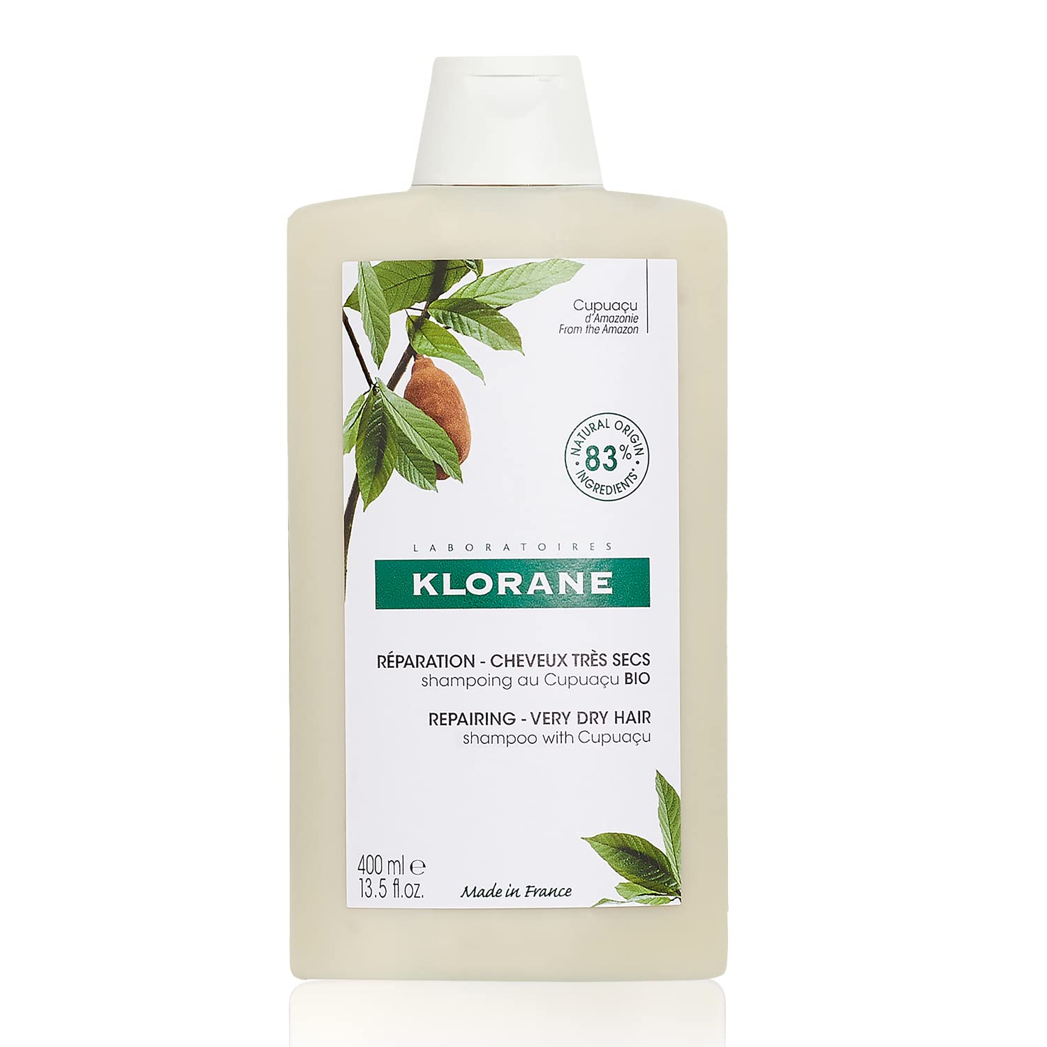 Foto 2 pulgar | Champú Klorane Nutritivo Y Reparador Con Cupuaçu Orgánico 400 Ml - Venta Internacional.