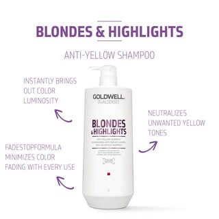 Foto 2 | Champú Goldwell Dualsenses Blondes & Highlights Anti-yellow 1l - Venta Internacional.
