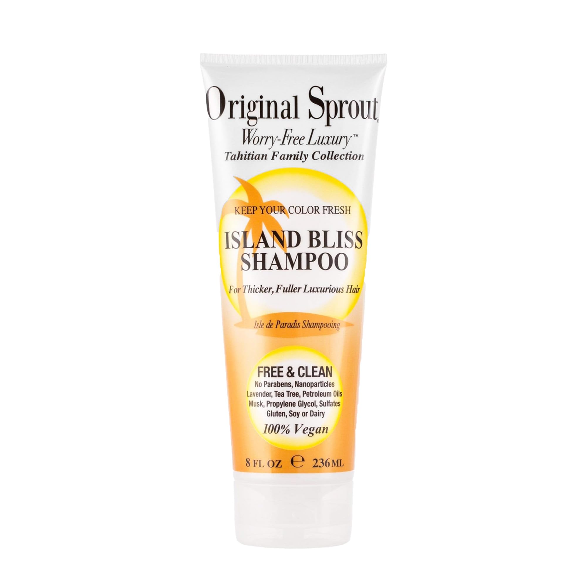 Champú Original Sprout Tahitian Para Cabello Teñido, 240 Ml, Vegano - Venta Internacional.