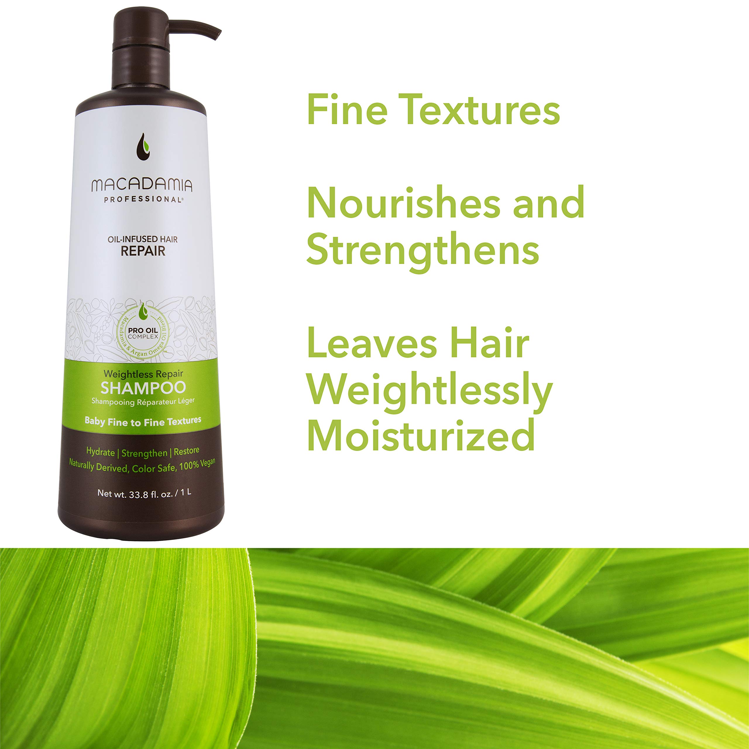 Foto 8 pulgar | Champú Macadamia Professional Weightless Hair Repair 1l - Venta Internacional.