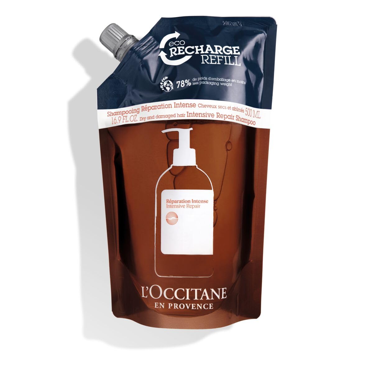 Foto 2 pulgar | Champú L'occitane Intensive Repair Refill 500 Ml - Venta Internacional.