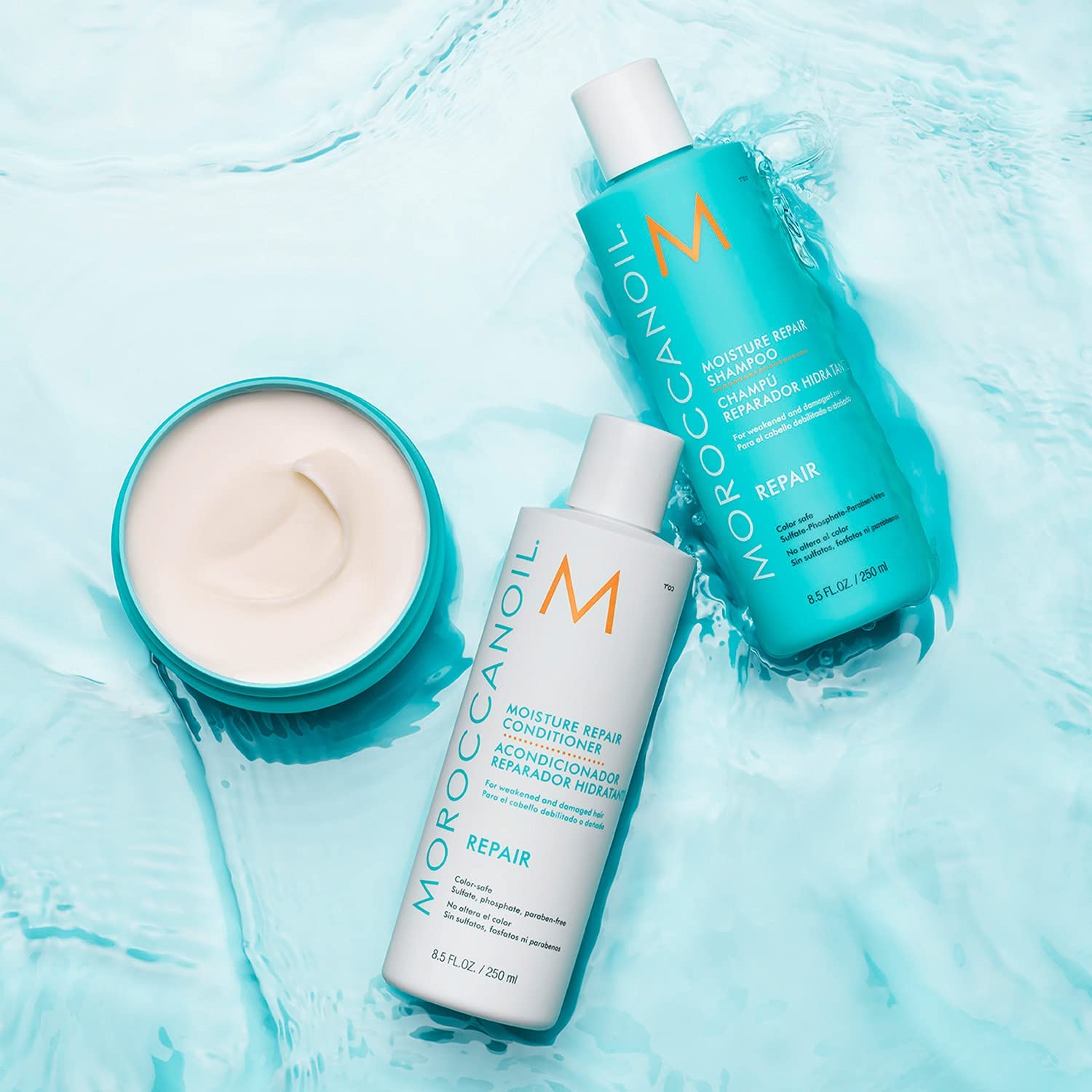 Foto 6 pulgar | Champú Moroccanoil Moisture Repair Para Cabello Dañado, 250 Ml - Venta Internacional.