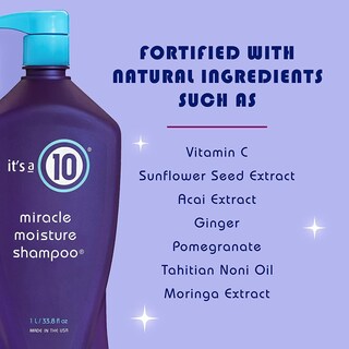 Foto 3 | Champú It's A 10 Miracle Moisture, Botella De 300 Ml - Venta Internacional.