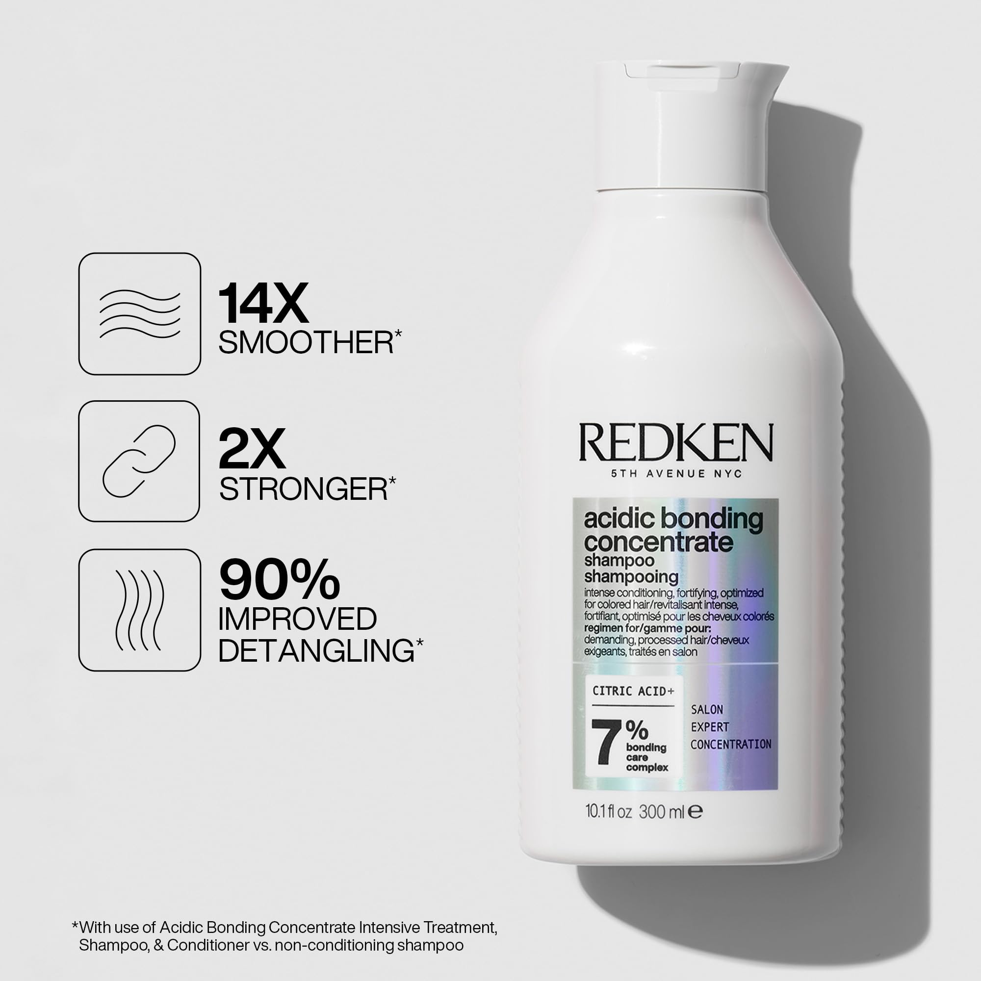 Foto 3 pulgar | Champú Redken Bonding Para Reparar El Cabello Dañado, 300 Ml - Venta Internacional.