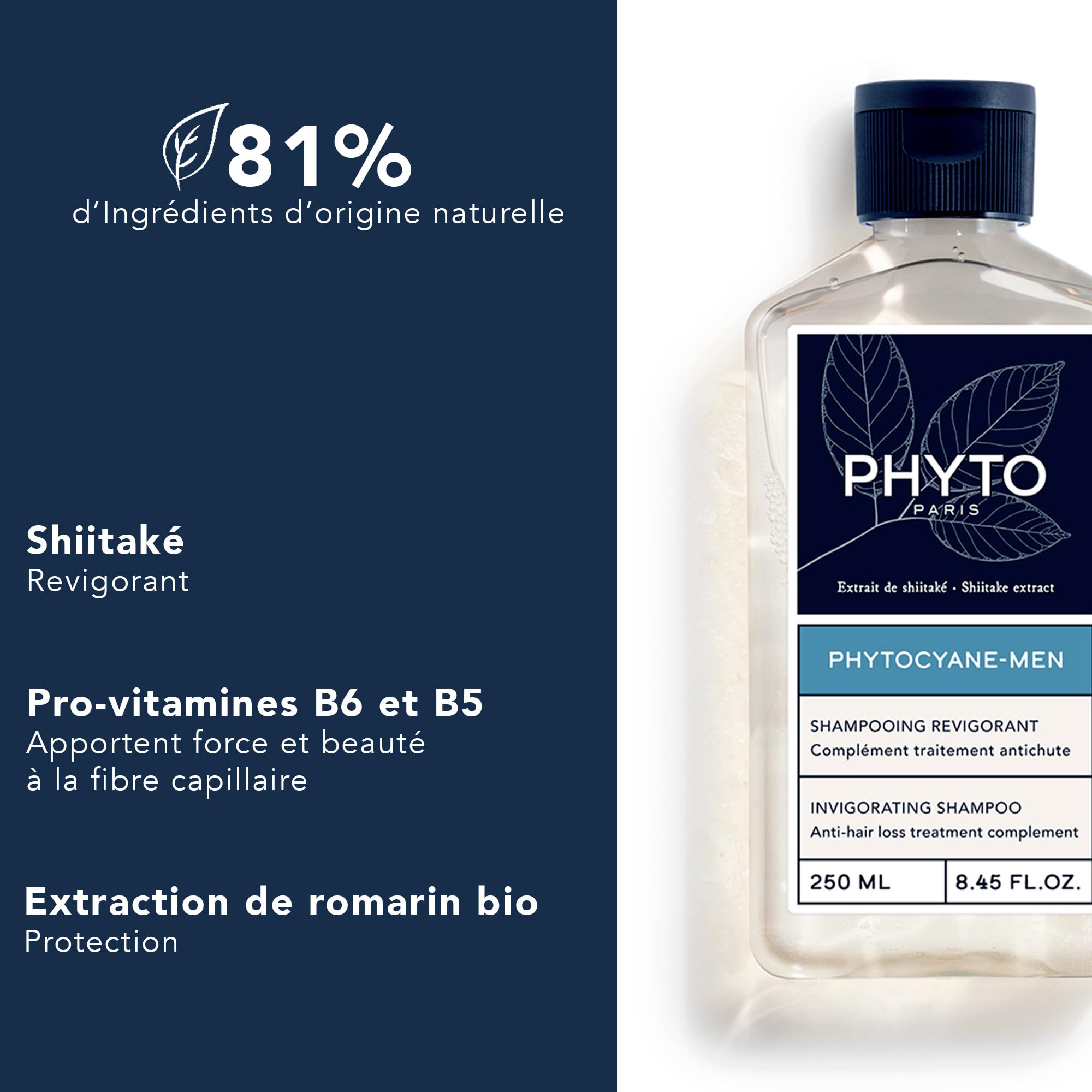 Foto 4 pulgar | Champú Phytocyane Champú Revitalizante Para Hombres 150 Ml - Venta Internacional.