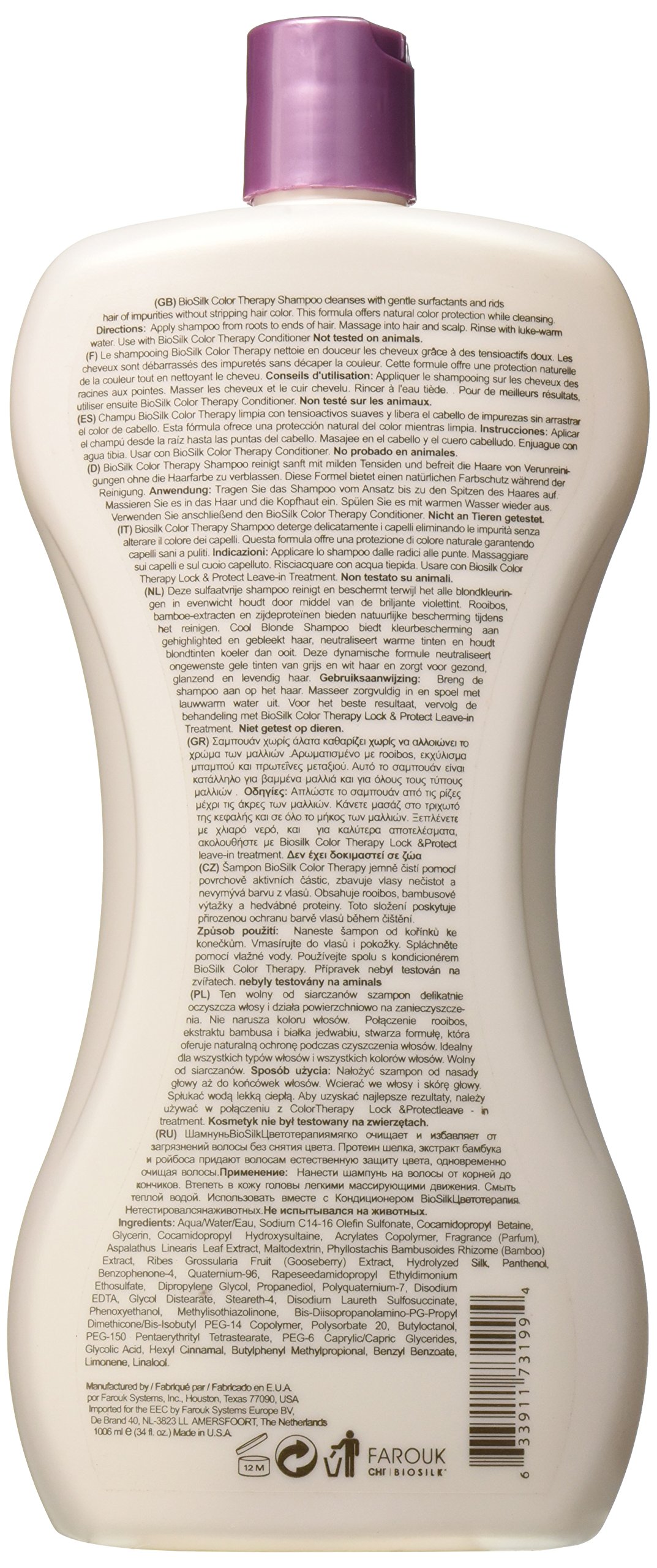 Foto 3 pulgar | Champú Biosilk Color Therapy Para Cabello Teñido, 1 Litro - Venta Internacional.