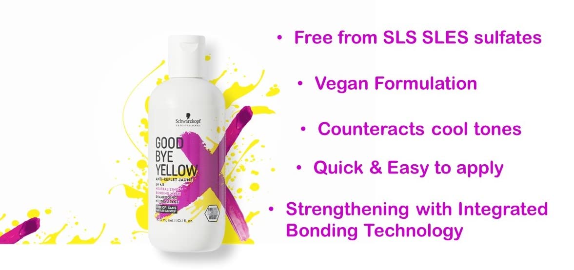 Foto 3 pulgar | Champú Goodbye Yellow Neutralizante Wash, 300 Ml, Vegano - Venta Internacional.