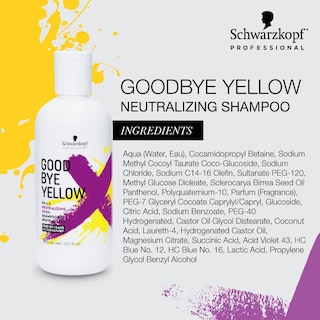 Foto 4 | Champú Goodbye Yellow Neutralizante Wash, 300 Ml, Vegano - Venta Internacional.