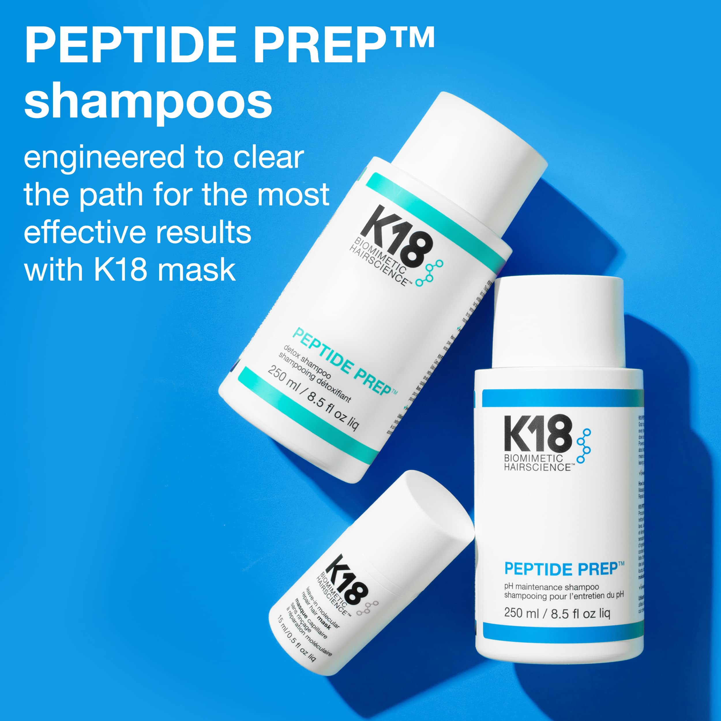Foto 5 pulgar | Champú Aclarador Desintoxicante K18 Peptide Prep™, Seguro Para El Color, 250 Ml - Venta Internacional.
