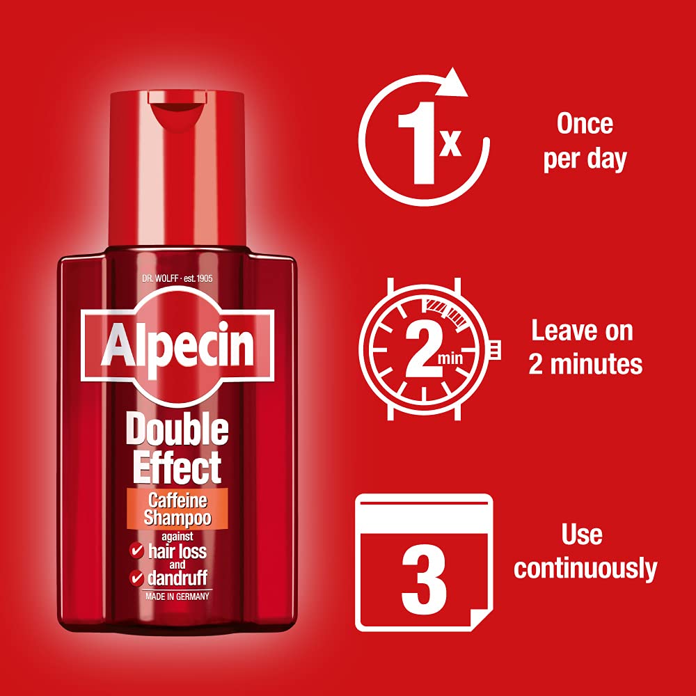 Foto 7 pulgar | Champú Alpecin Double Effect 200 Ml Anticaspa Para La Caída Del Cabello - Venta Internacional.