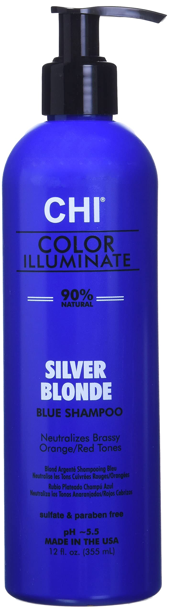Foto 2 pulgar | Champú Chi Color Illuminate Silver Blonde 355 Ml Sin Sulfatos - Venta Internacional.