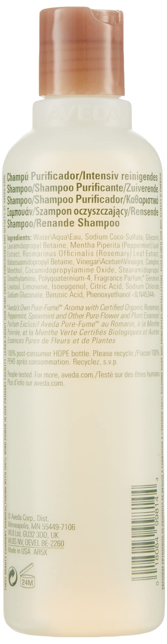Foto 3 pulgar | Champú Aveda Rosemary Mint 250 Ml - Venta Internacional.