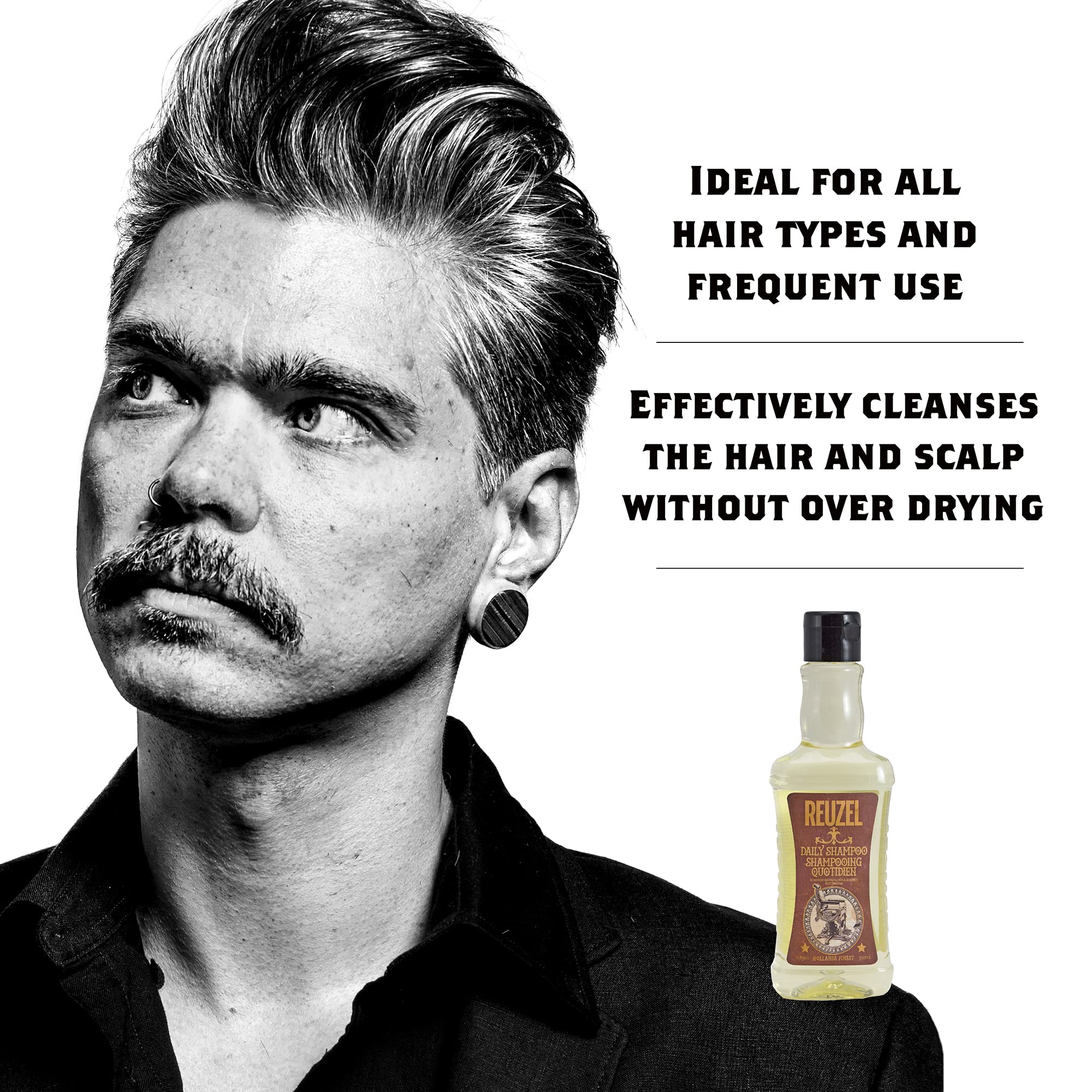 Foto 3 pulgar | Champú Reuzel Para Limpieza Diaria Del Cabello Y Cuero Cabelludo, 350 Ml - Venta Internacional.