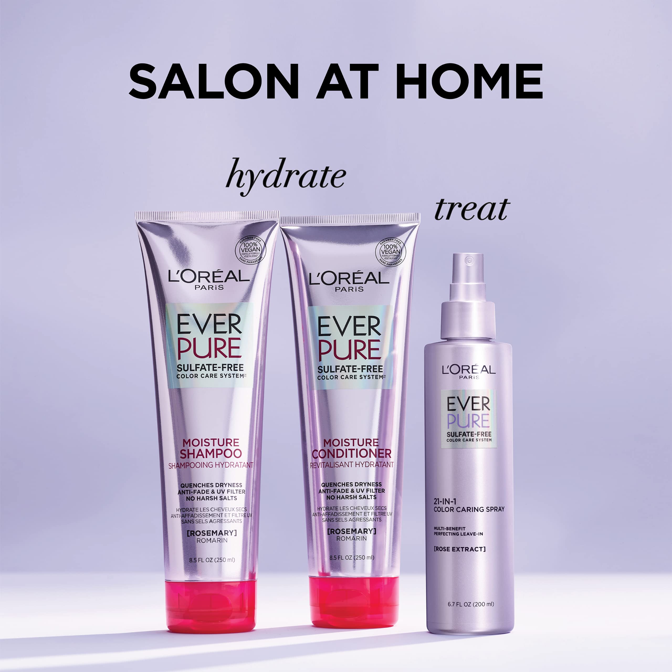 Foto 5 pulgar | Acondicionador L'oreal Paris Everpure Moisture 250 Ml Sin Sulfatos - Venta Internacional.