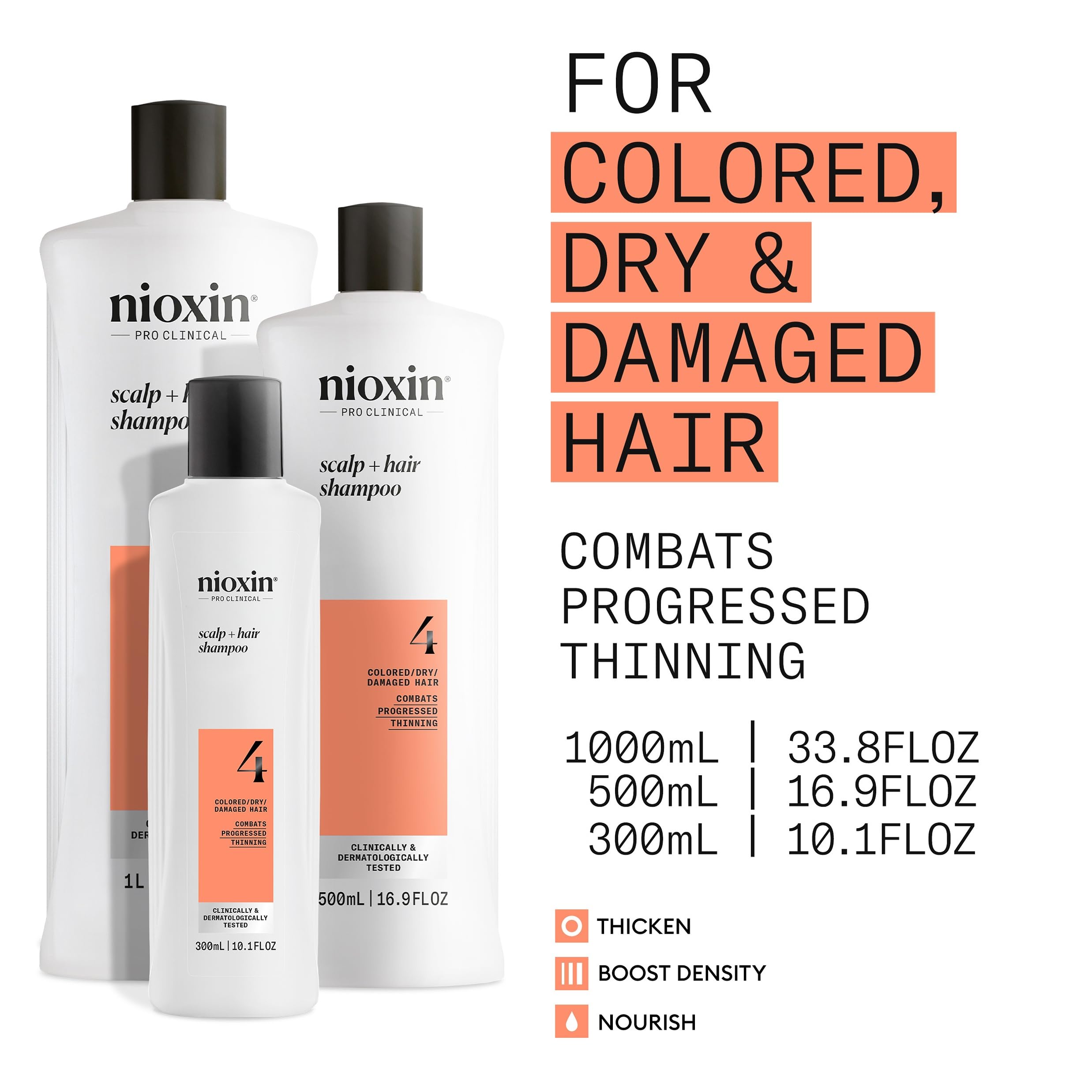 Foto 4 | Champú Nioxin System 4 Para Espesar El Cuero Cabelludo Y El Cabello, 1 Litro - Venta Internacional.