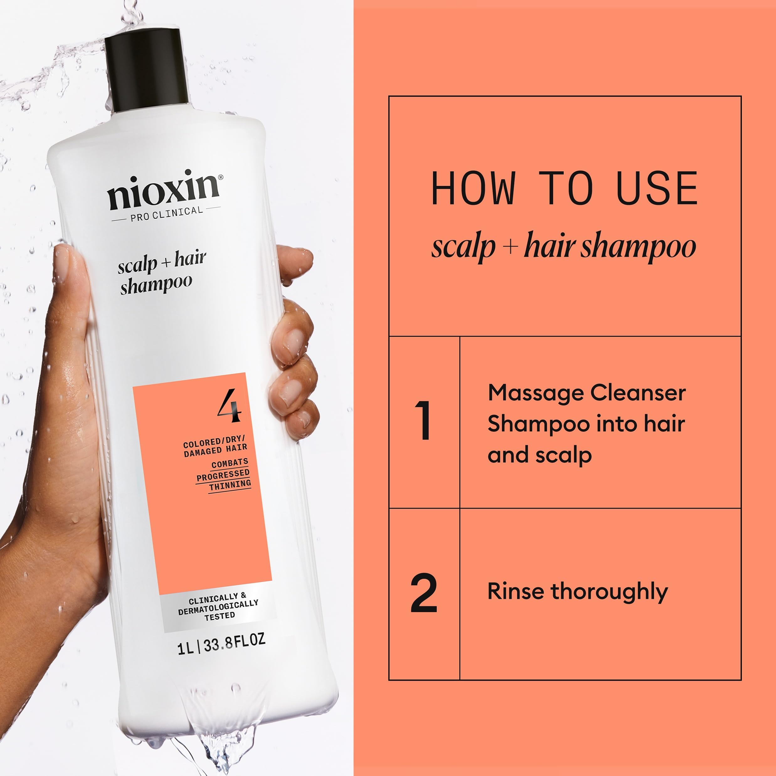 Foto 7 | Champú Nioxin System 4 Para Espesar El Cuero Cabelludo Y El Cabello, 1 Litro - Venta Internacional.