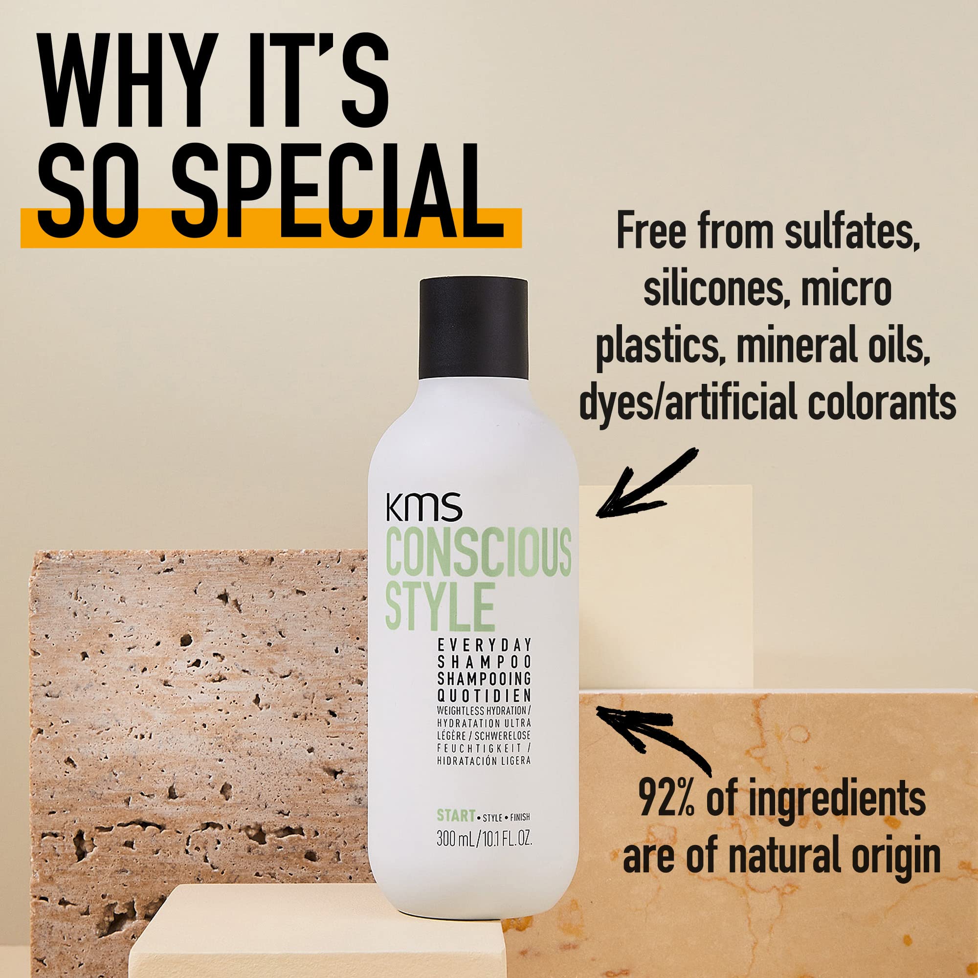 Foto 2 | Champú Kms Consciousstyle Everyday Weightless Moisture 750 Ml - Venta Internacional.