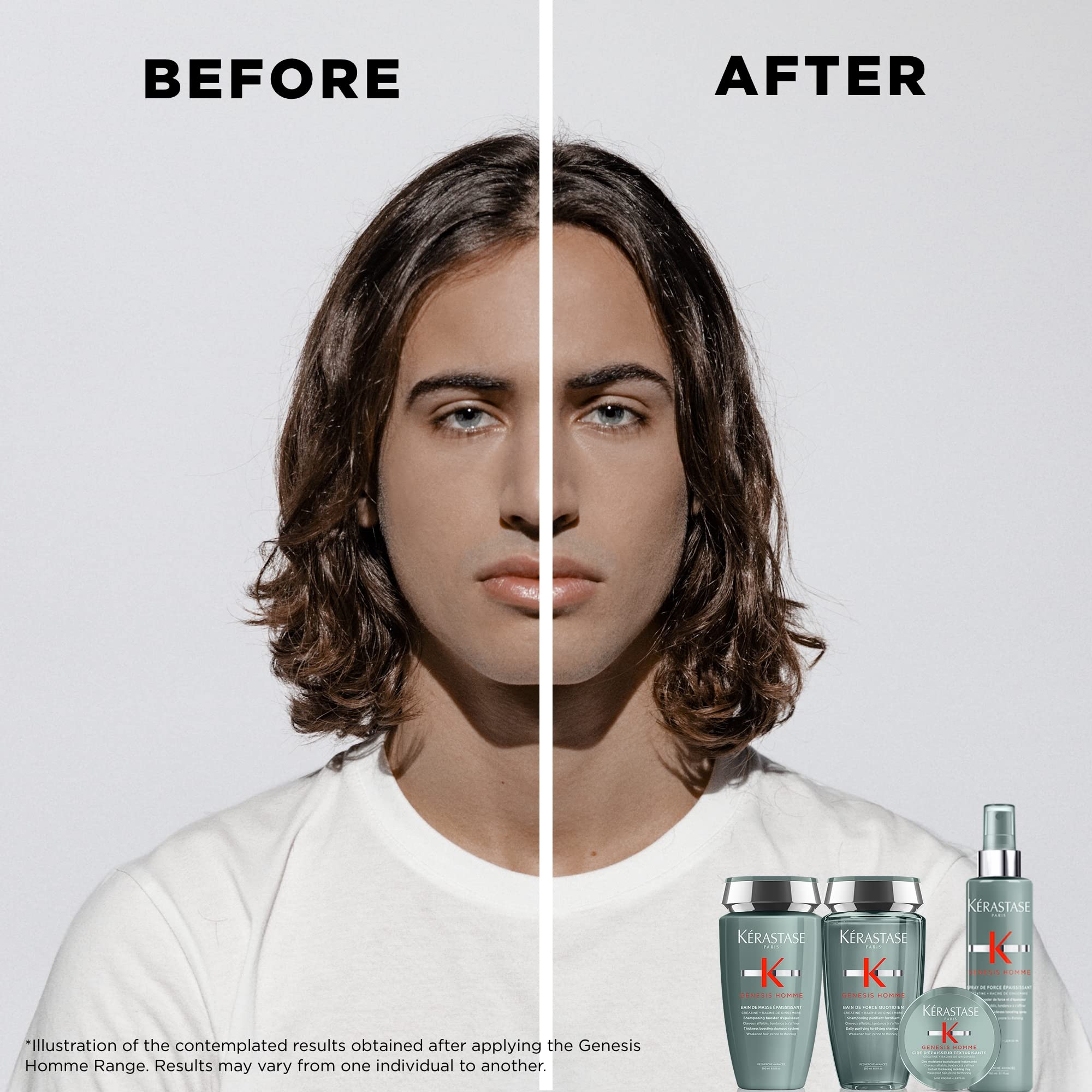 Foto 4 pulgar | Champú Kerastase Genesis Homme Bain De Force 250 Ml Para Hombre - Venta Internacional.