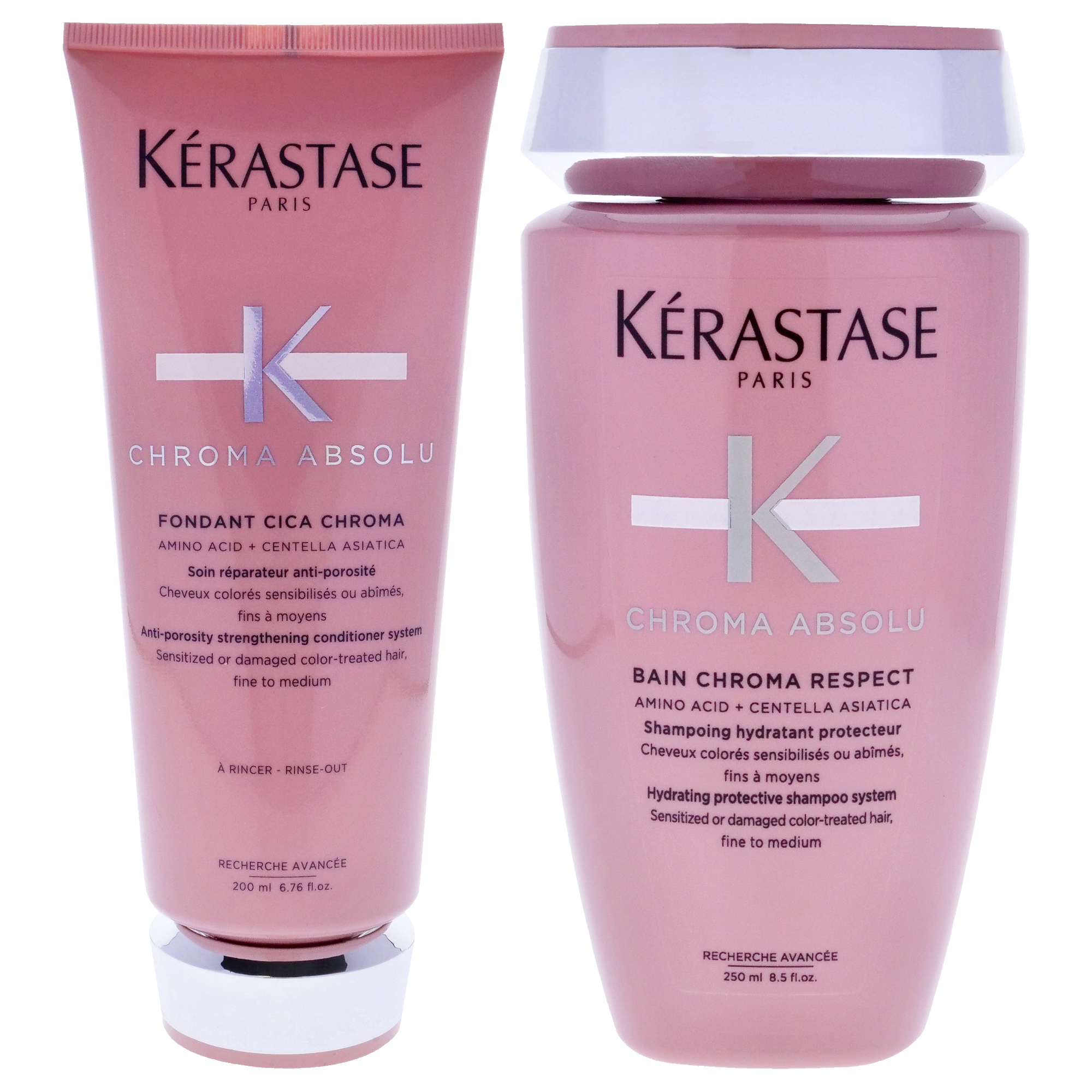 Foto 1 | Kit Kerastase Chroma Absolu, 2 Unidades, Unisex, Con Champú Bain Riche - Venta Internacional.