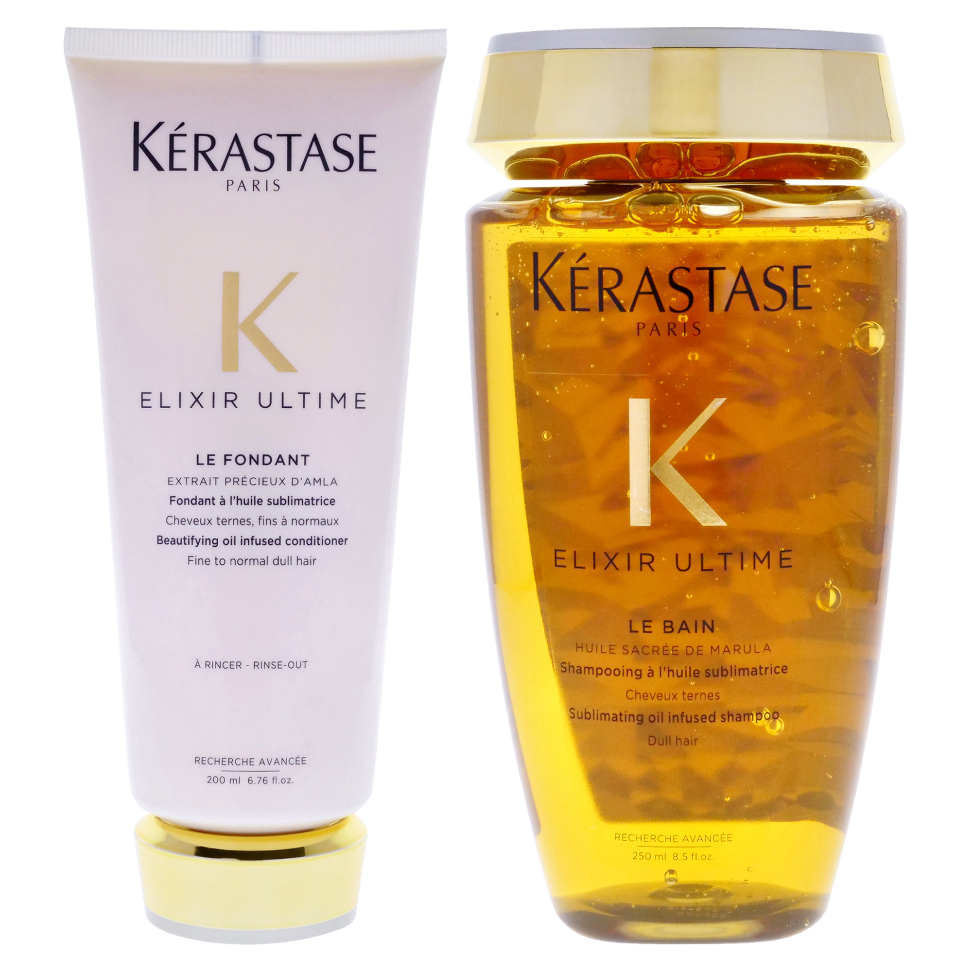 Foto 2 pulgar | Kit Kerastase Elixir Ultime De 3 Unidades Para Cabello Fino A Normal - Venta Internacional.