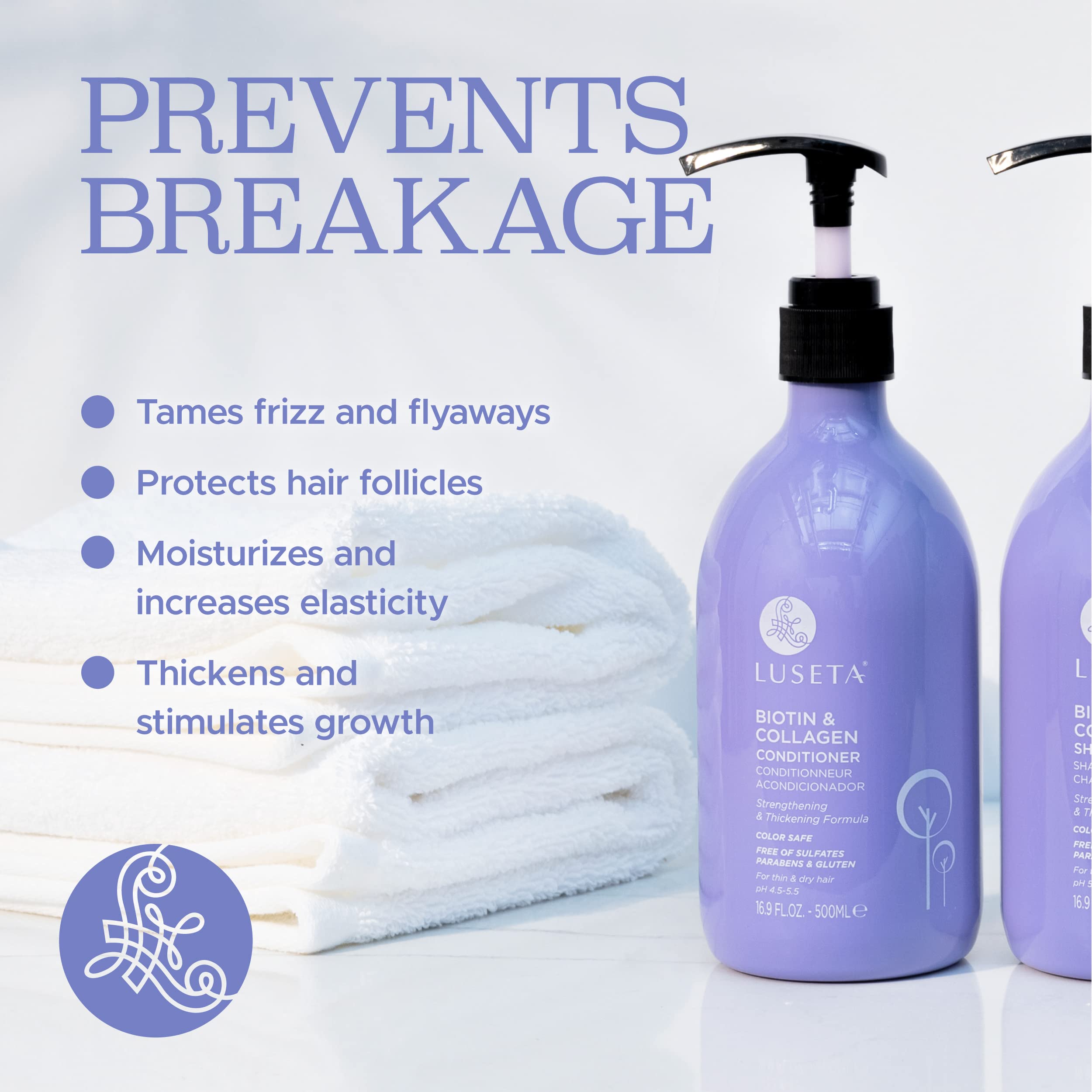 Foto 3 pulgar | Champú Luseta Con Biotina Y Colágeno Para El Crecimiento Del Cabello, 500 Ml - Venta Internacional.
