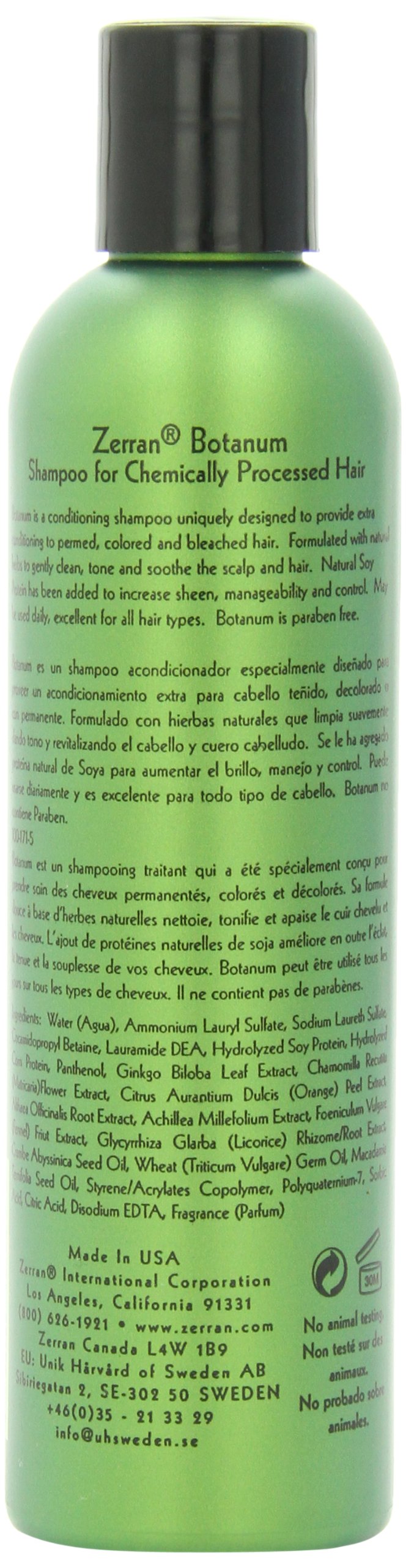 Foto 3 pulgar | Champú Zerran Botanum 240 Ml Para Cabello Teñido - Venta Internacional.