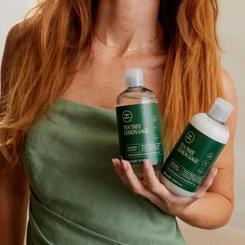 Foto 6 pulgar | Champú De Árbol De Té, Limón Y Salvia, Espesante, 300 Ml, Para Cabello Fino - Venta Internacional.