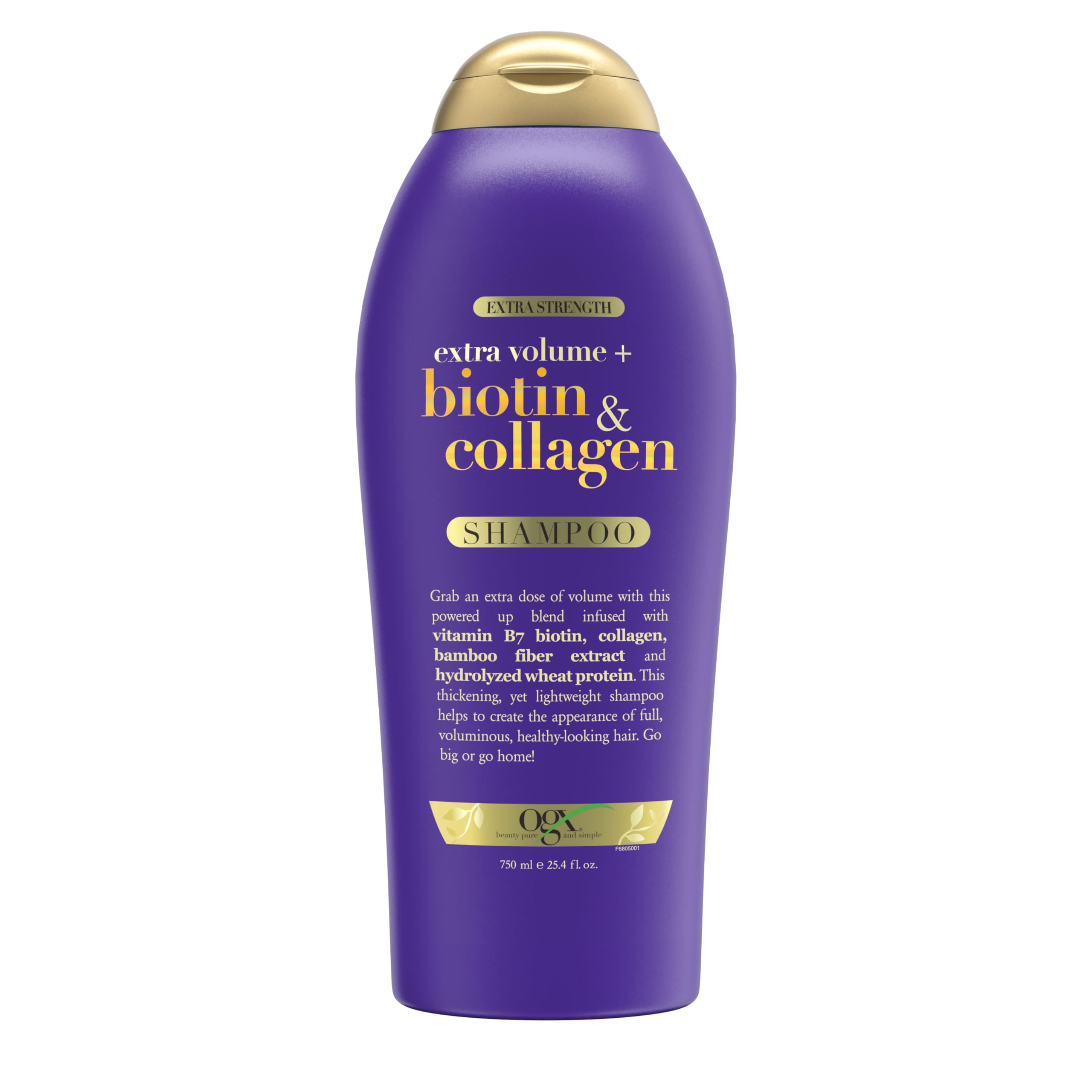 Foto 2 pulgar | Champú Ogx Con Biotina Y Colágeno Extra Fuerte Para Dar Volumen, 750 Ml - Venta Internacional.