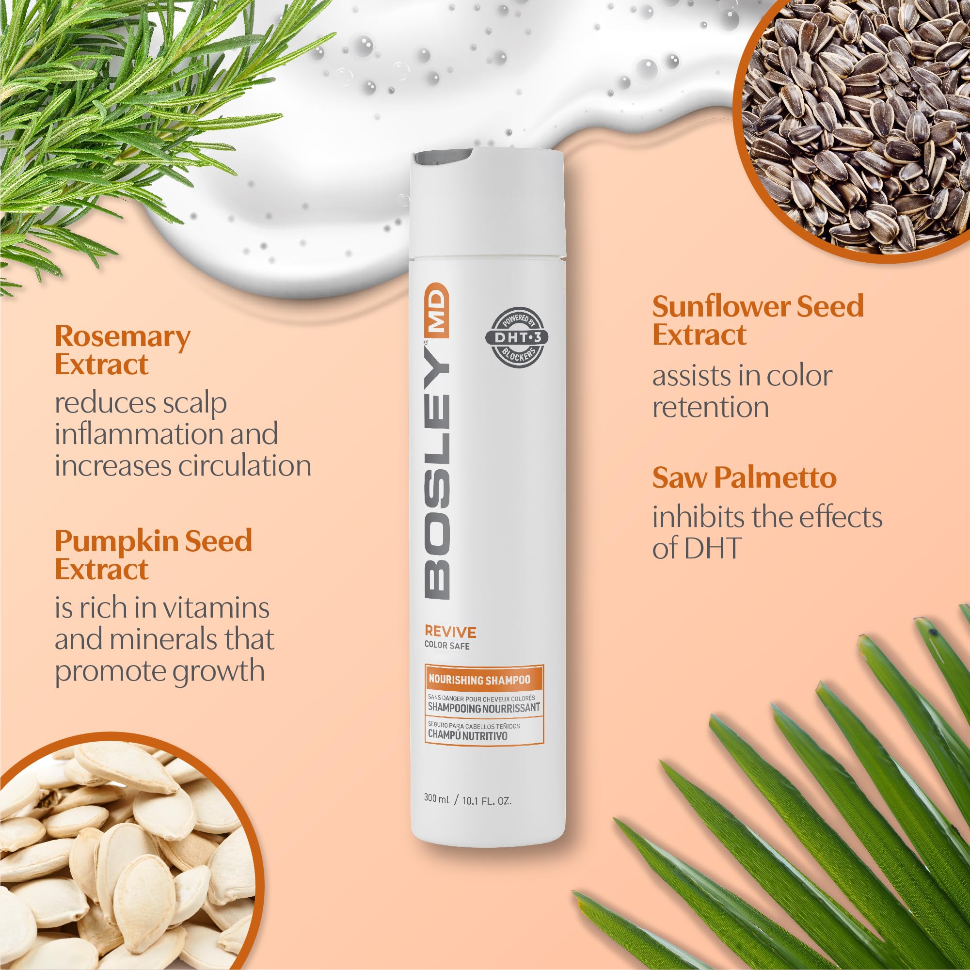 Foto 6 pulgar | Champú Bosleymd Bosrevive Nutritivo 300 Ml Para Cabello Fino - Venta Internacional.